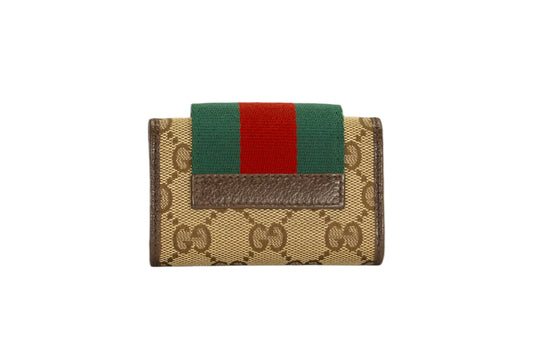 Gucci Monogram French Flap Key Holder