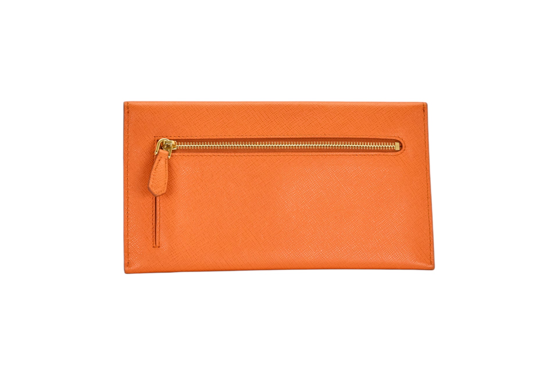 Prada Orange Envelope Wallet