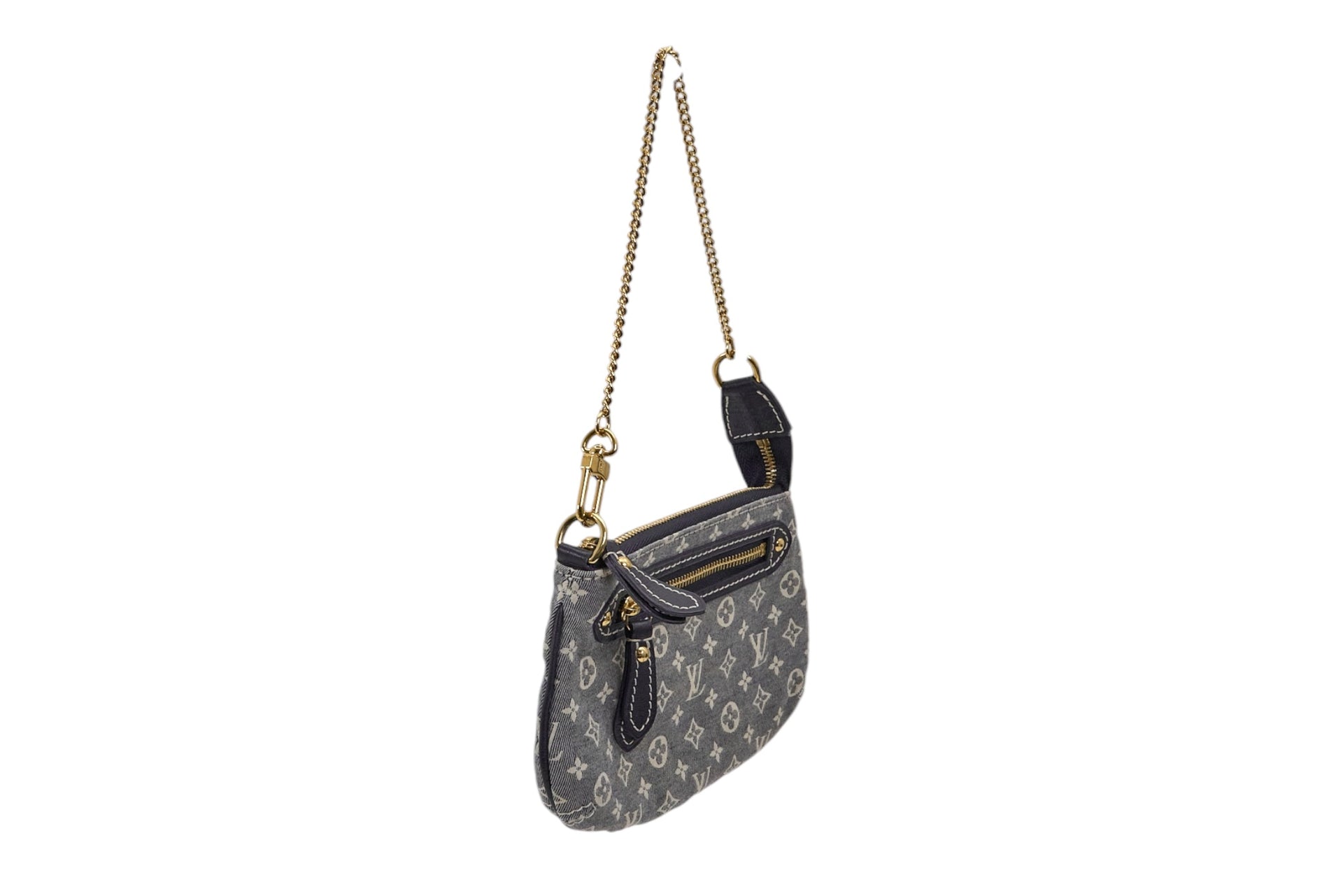 Louis Vuitton Mini Pochette Monogram Mini Lin Black