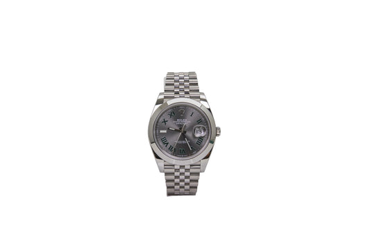 41mm Rolex Datejust Wimbledon Stainless Smooth Bezel on Jubilee (2024)