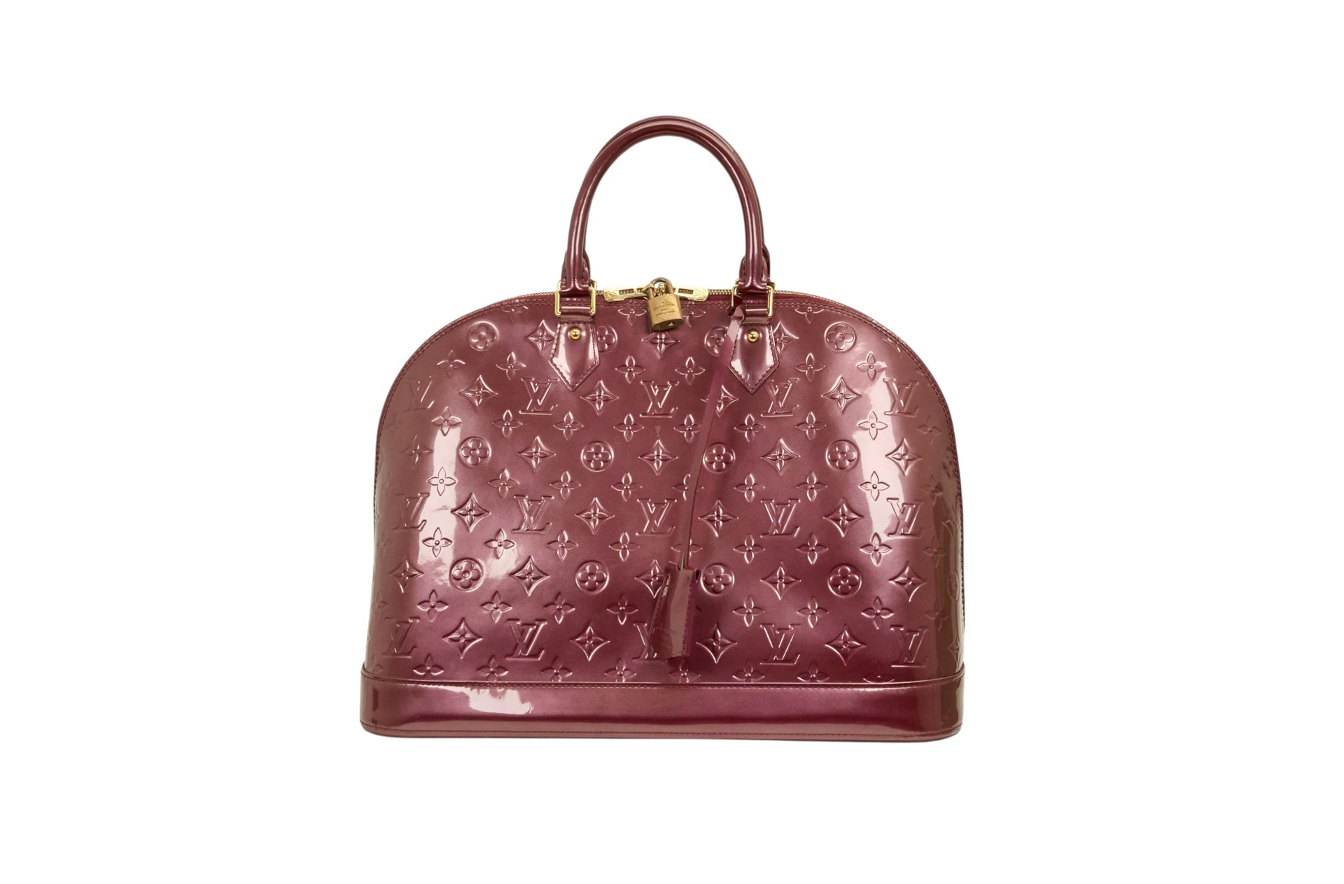 Louis Vuitton Alma MM Monogram Vernis Rouge Fauviste