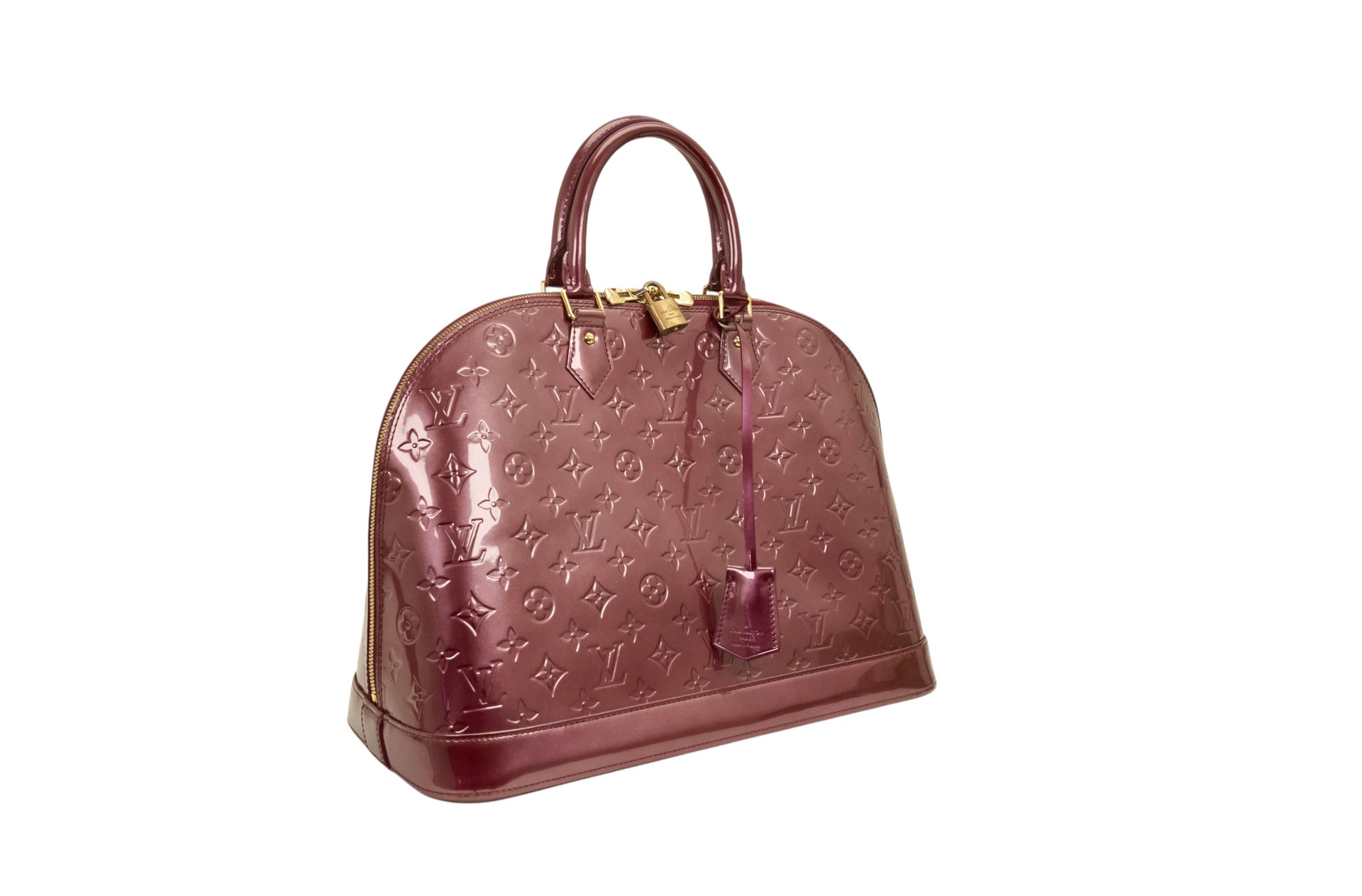 Louis Vuitton Alma MM Monogram Vernis Rouge Fauviste