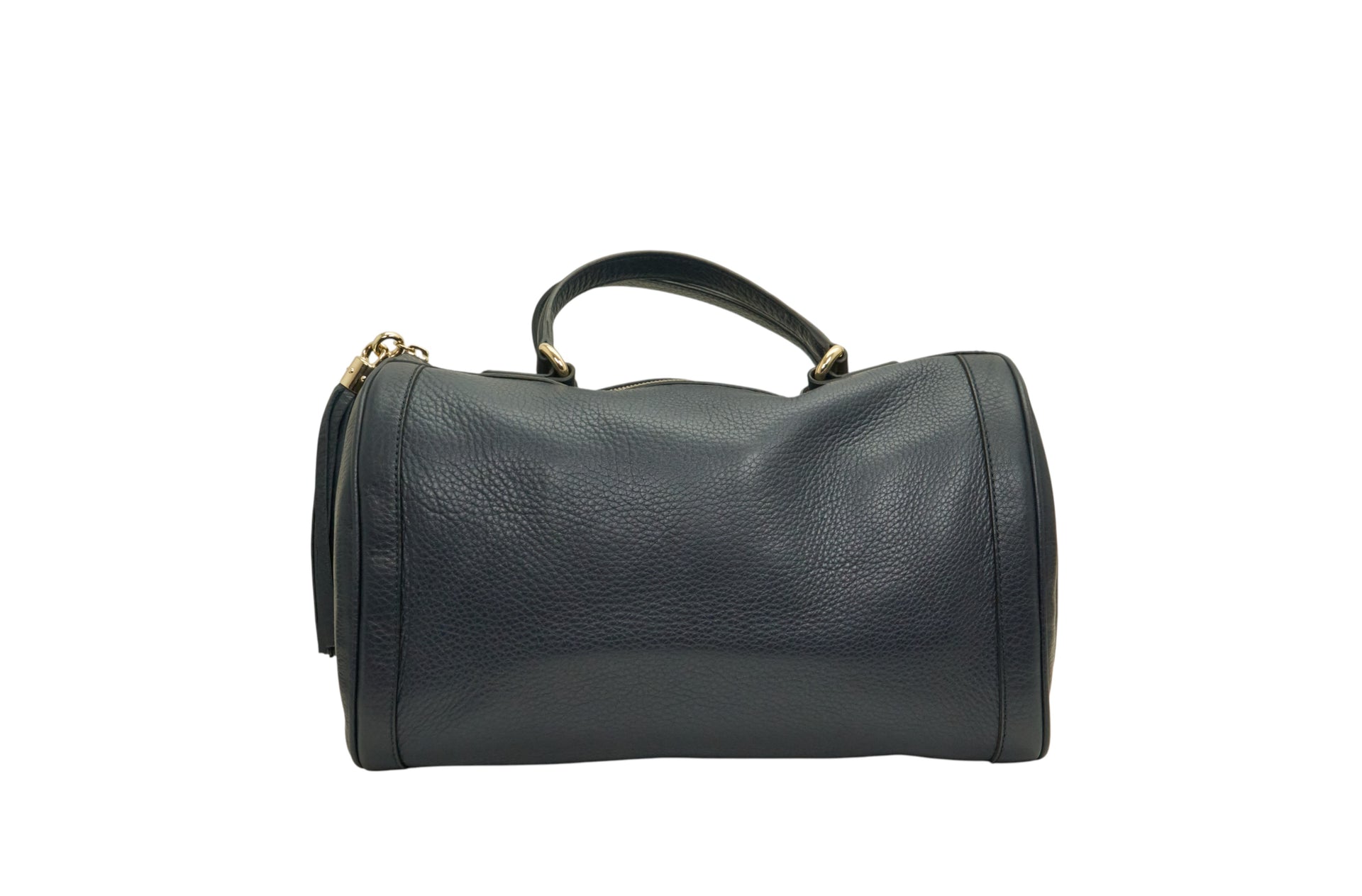 Gucci Soho Boston Leather Bag in Navy