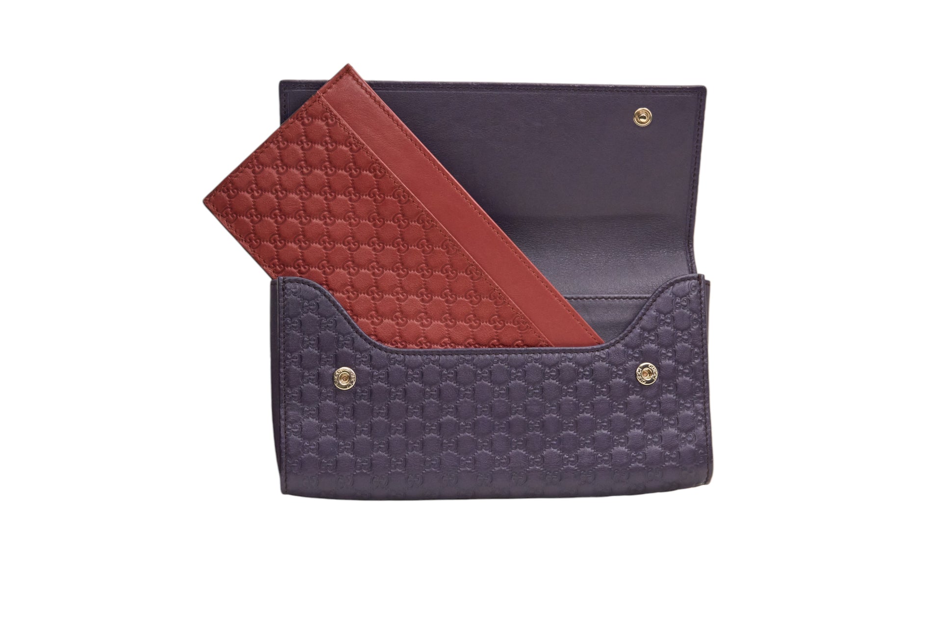 Gucci Purple Microguccissima Purple Wallet with Insert