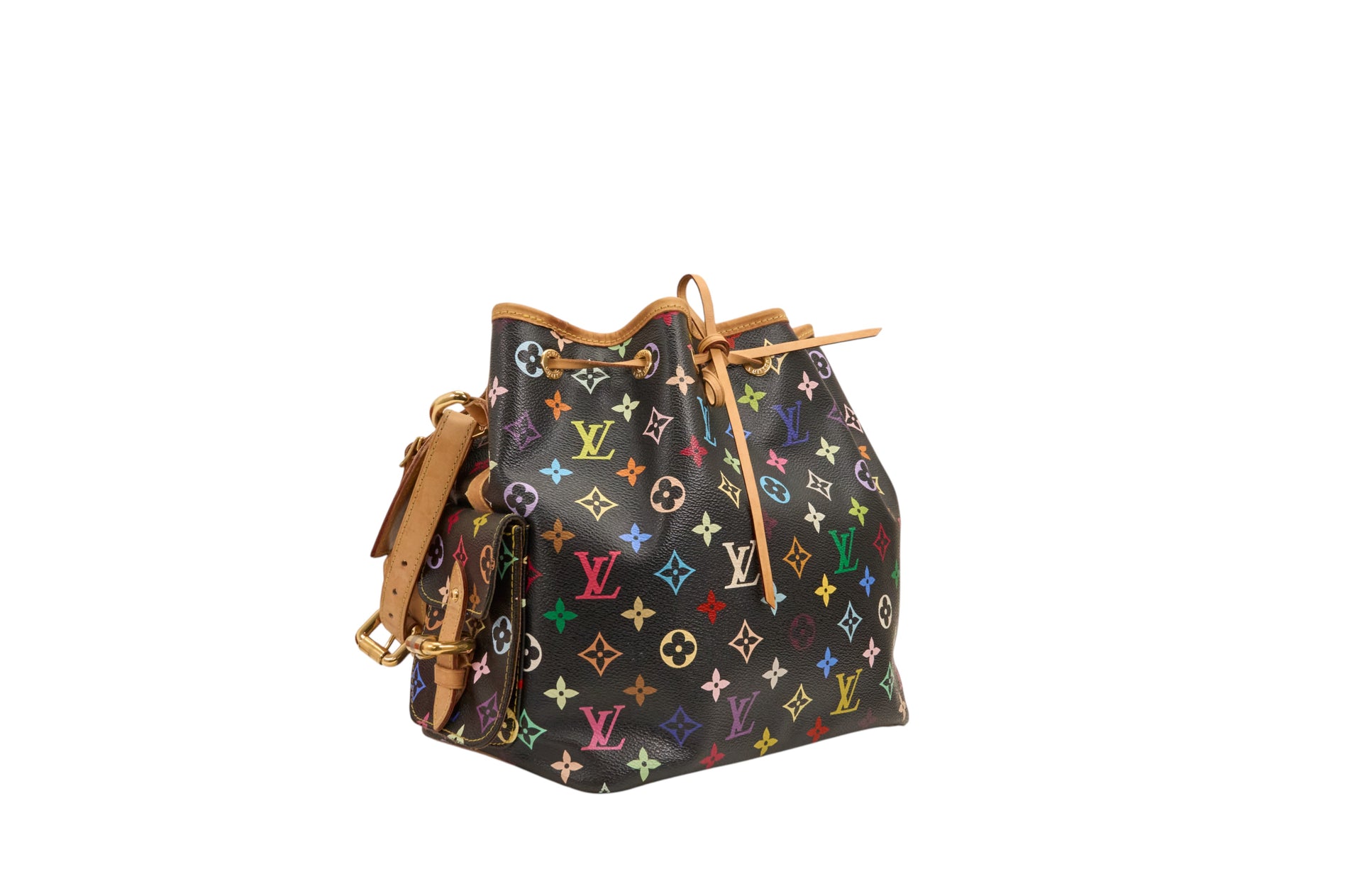 Louis Vuitton Petit Noe Monogram Multicolore Noir