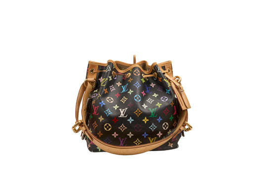 Louis Vuitton Petit Noe Monogram Multicolore Noir