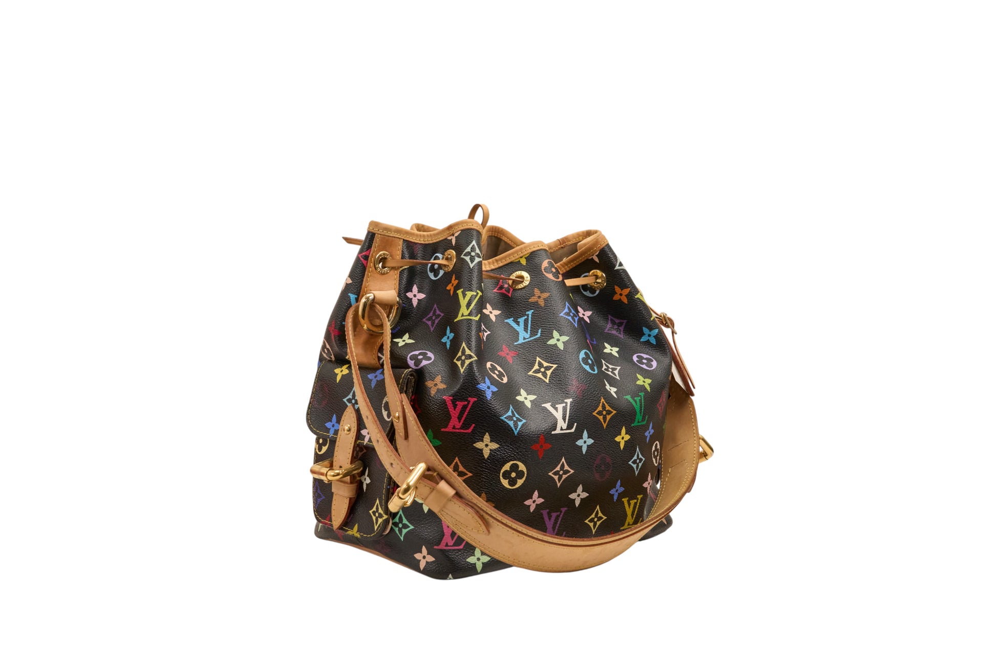 Louis Vuitton Petit Noe Monogram Multicolore Noir