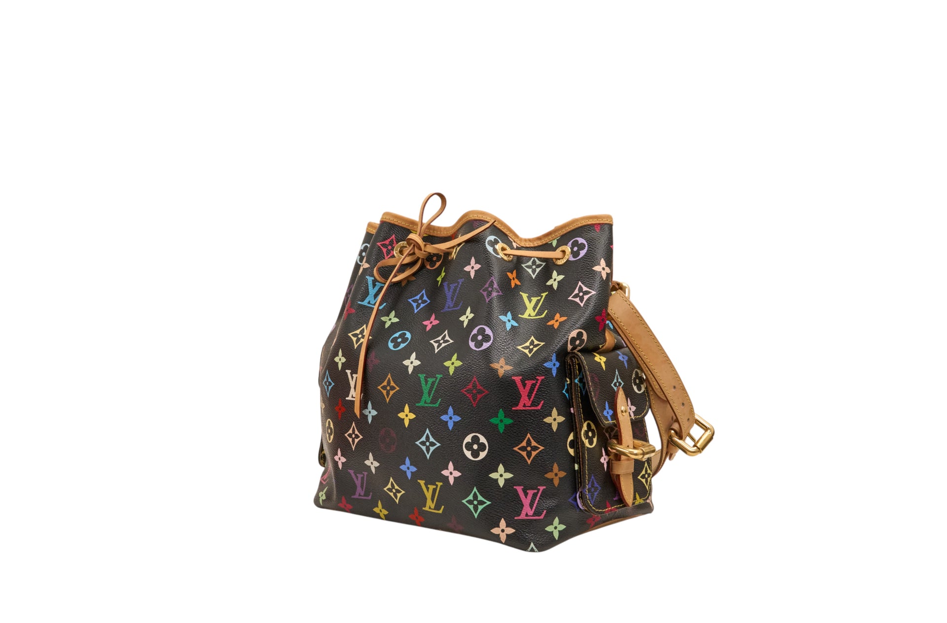 Louis Vuitton Petit Noe Monogram Multicolore Noir