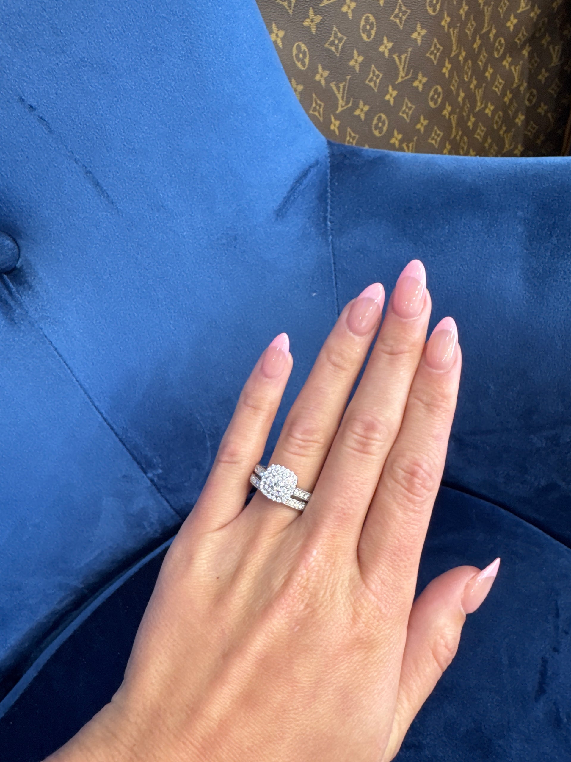 Neil Lane Natural Diamond Engagement Ring & Matching Band in 14K White Gold