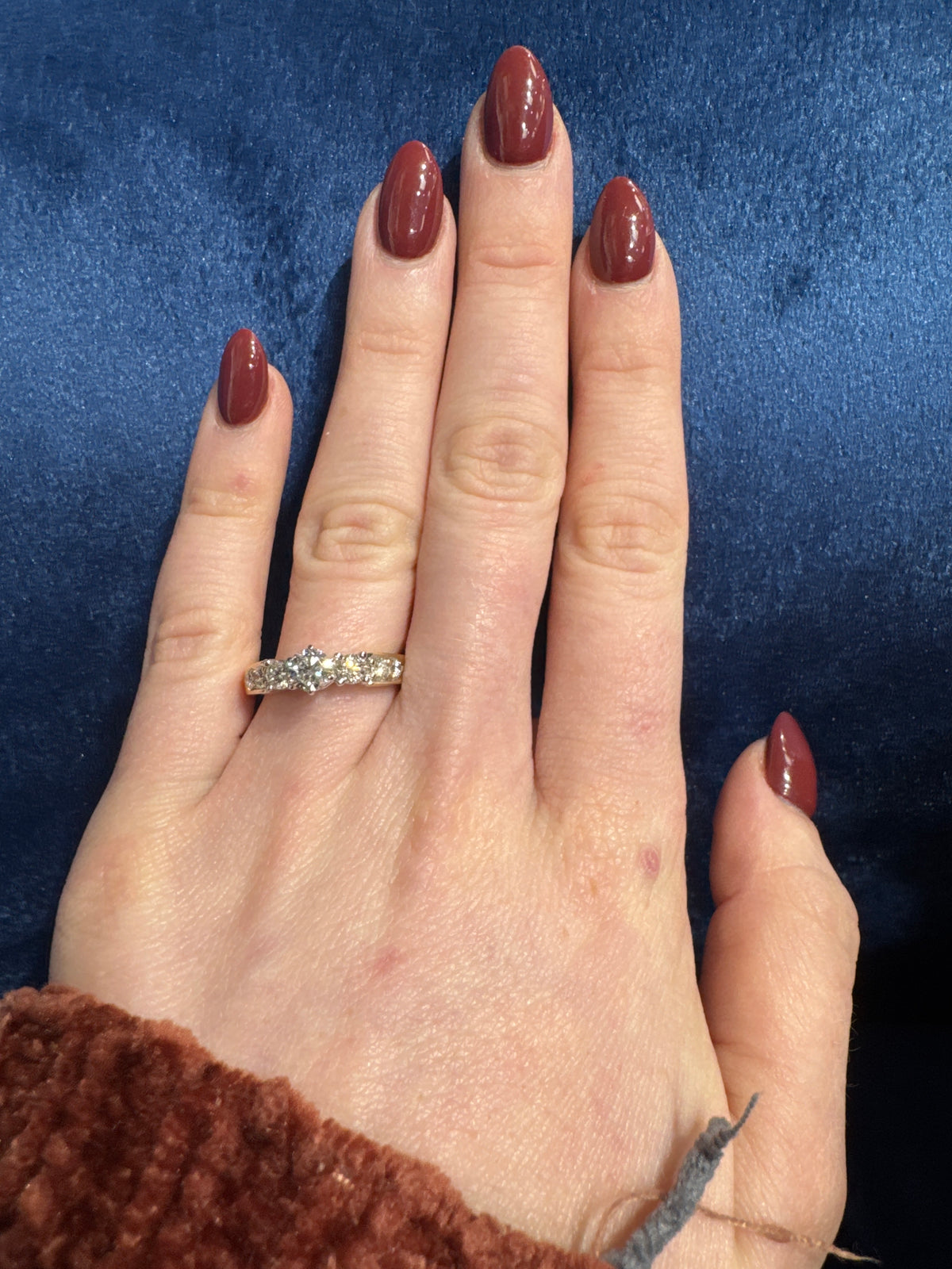 1cttw. Natural Round Diamond Engagement Ring in 14K Yellow Gold Sz 7