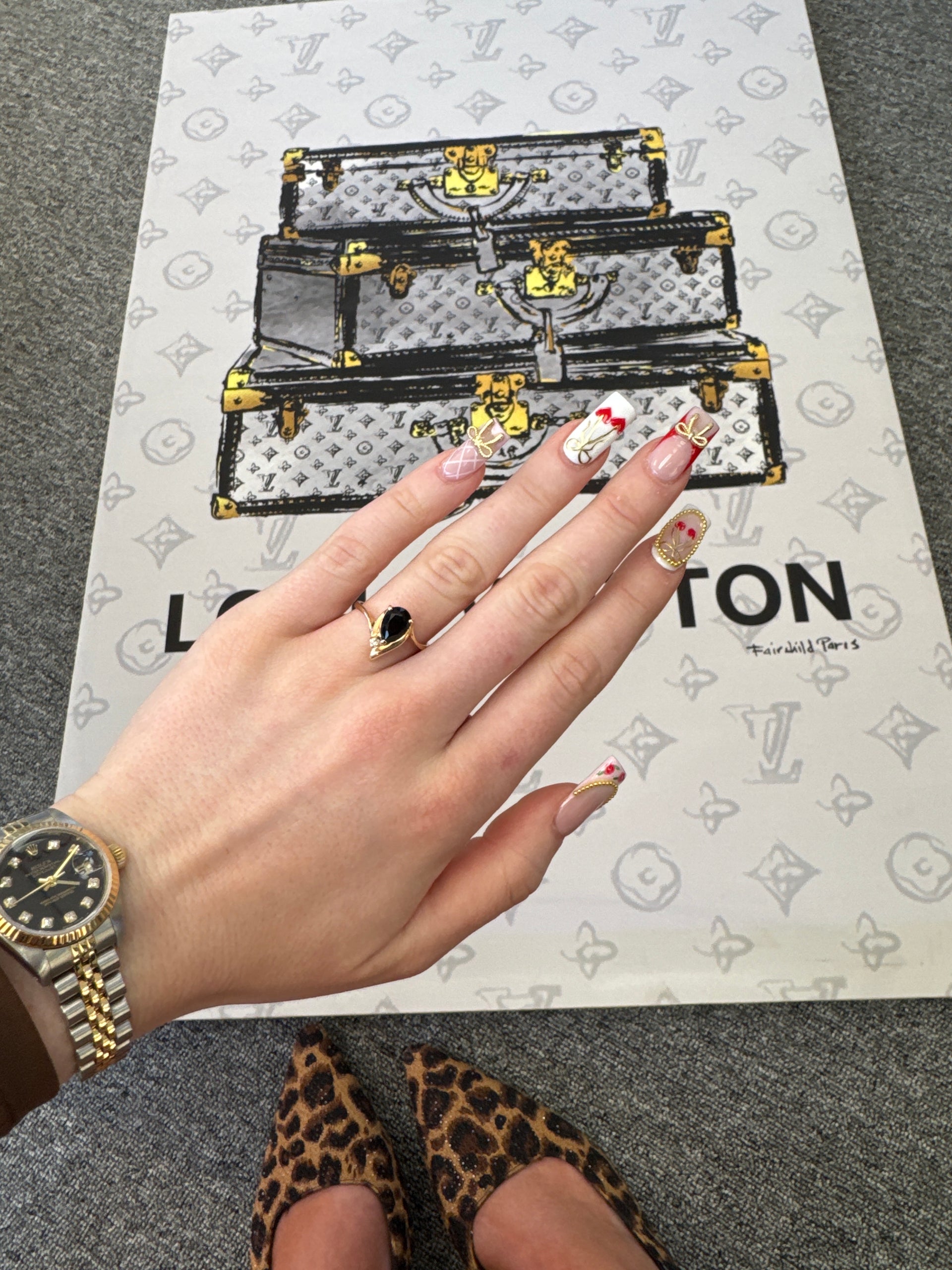 Onyx & Diamond Ring Set in 14K Yellow Gold