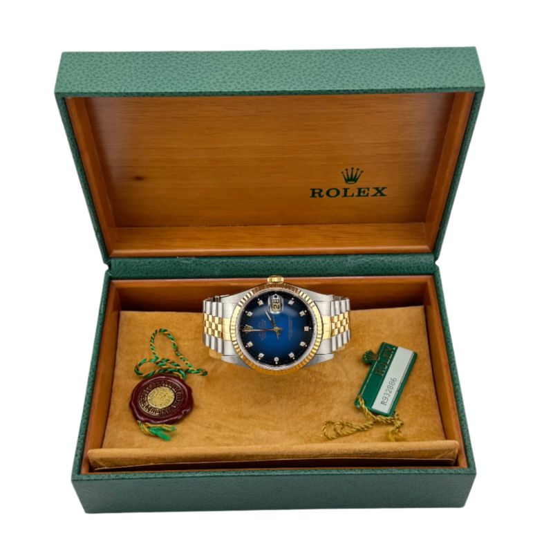 36mm Rolex Datejust 16233 Blue Dial (1989)