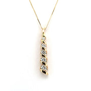 Natural Diamond Pendant Set in 14K Yellow Gold