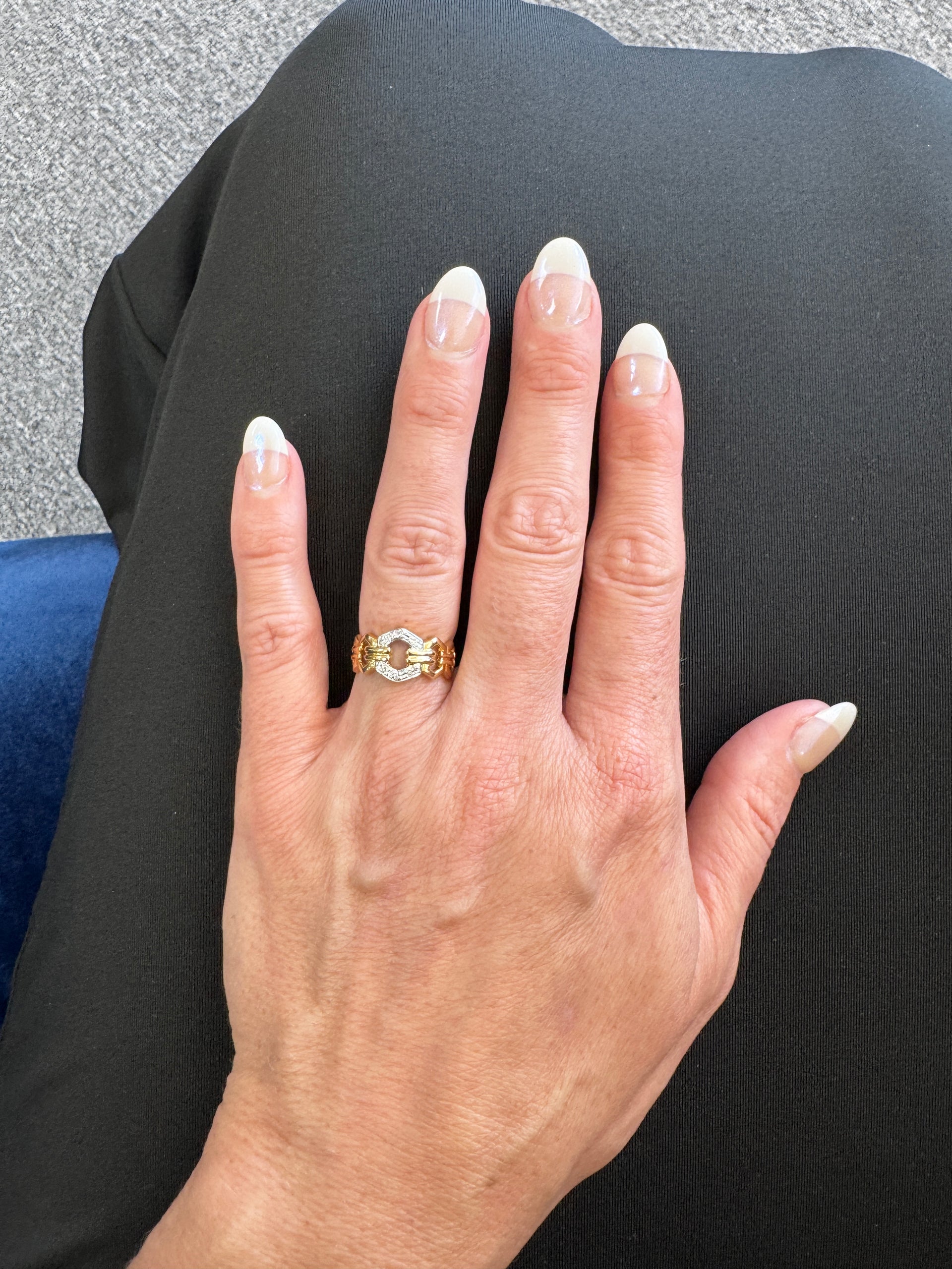 18K Yellow Gold & Diamond Ring