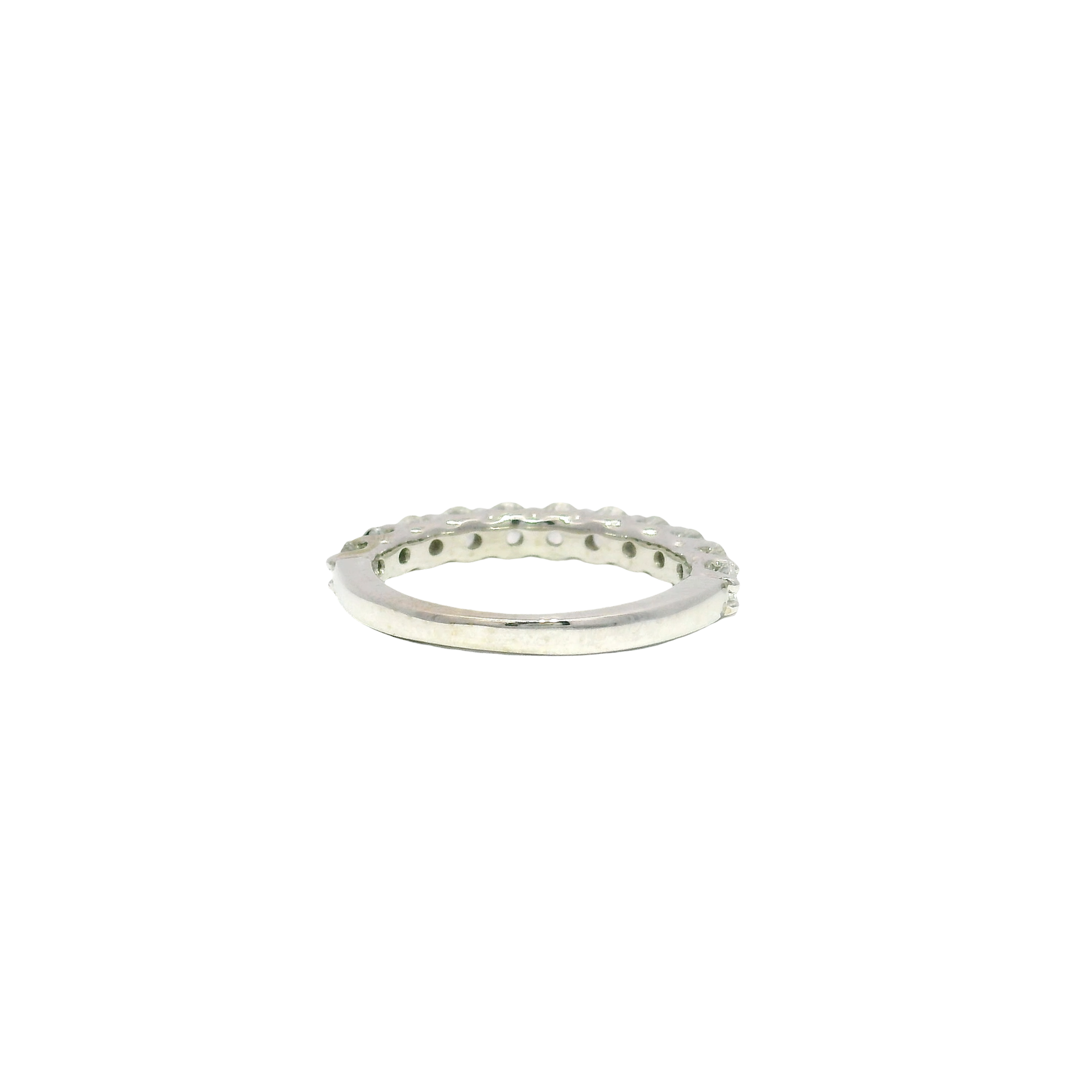 Natural Diamond Band in 14K White Gold Sz 5.5