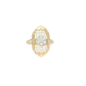Vintage Style Diamond Estate Ring in 14K Yellow Gold