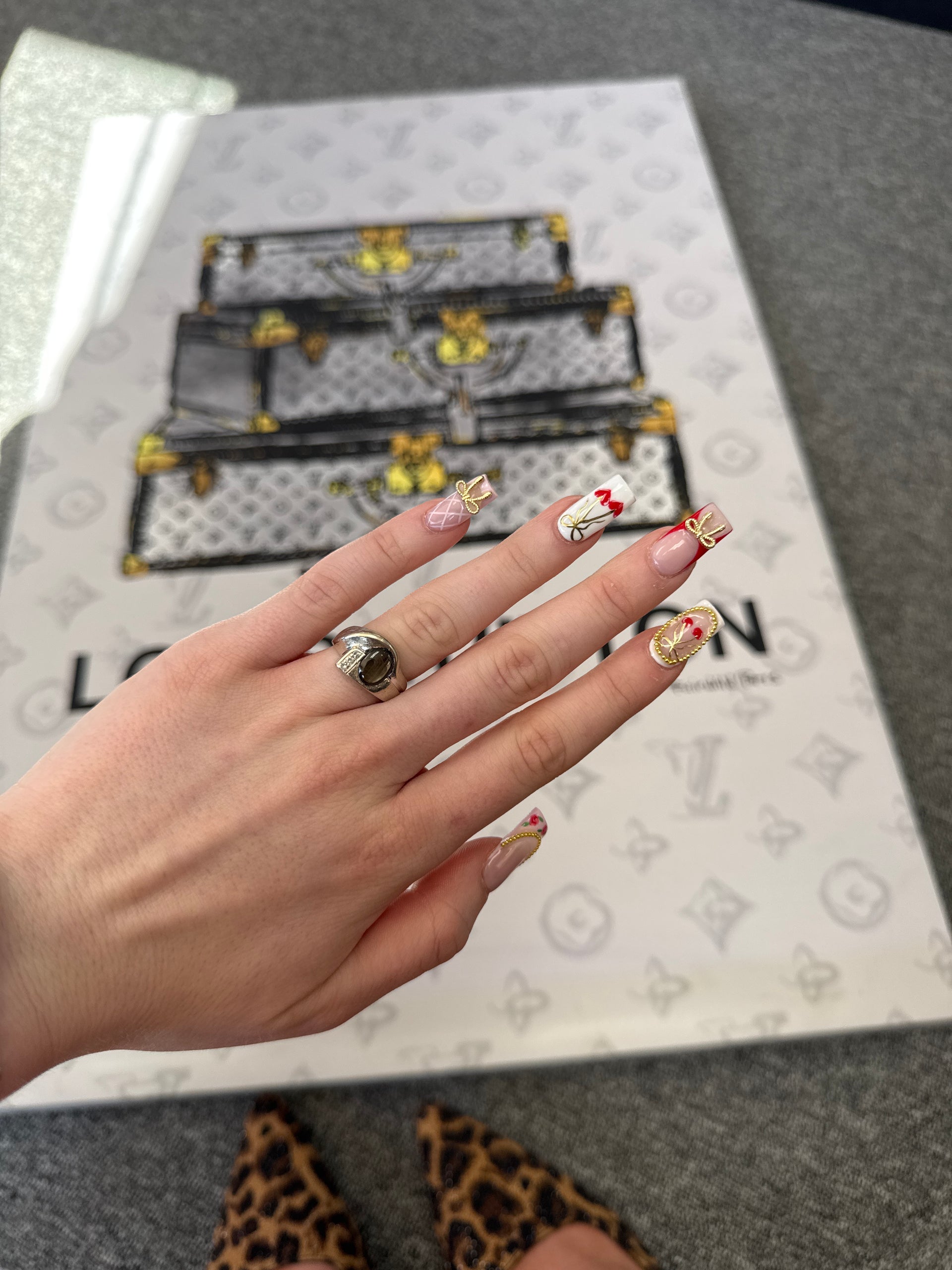 Vintage 1960's Natural Star Sapphire Cabochon Set in 14K White Gold