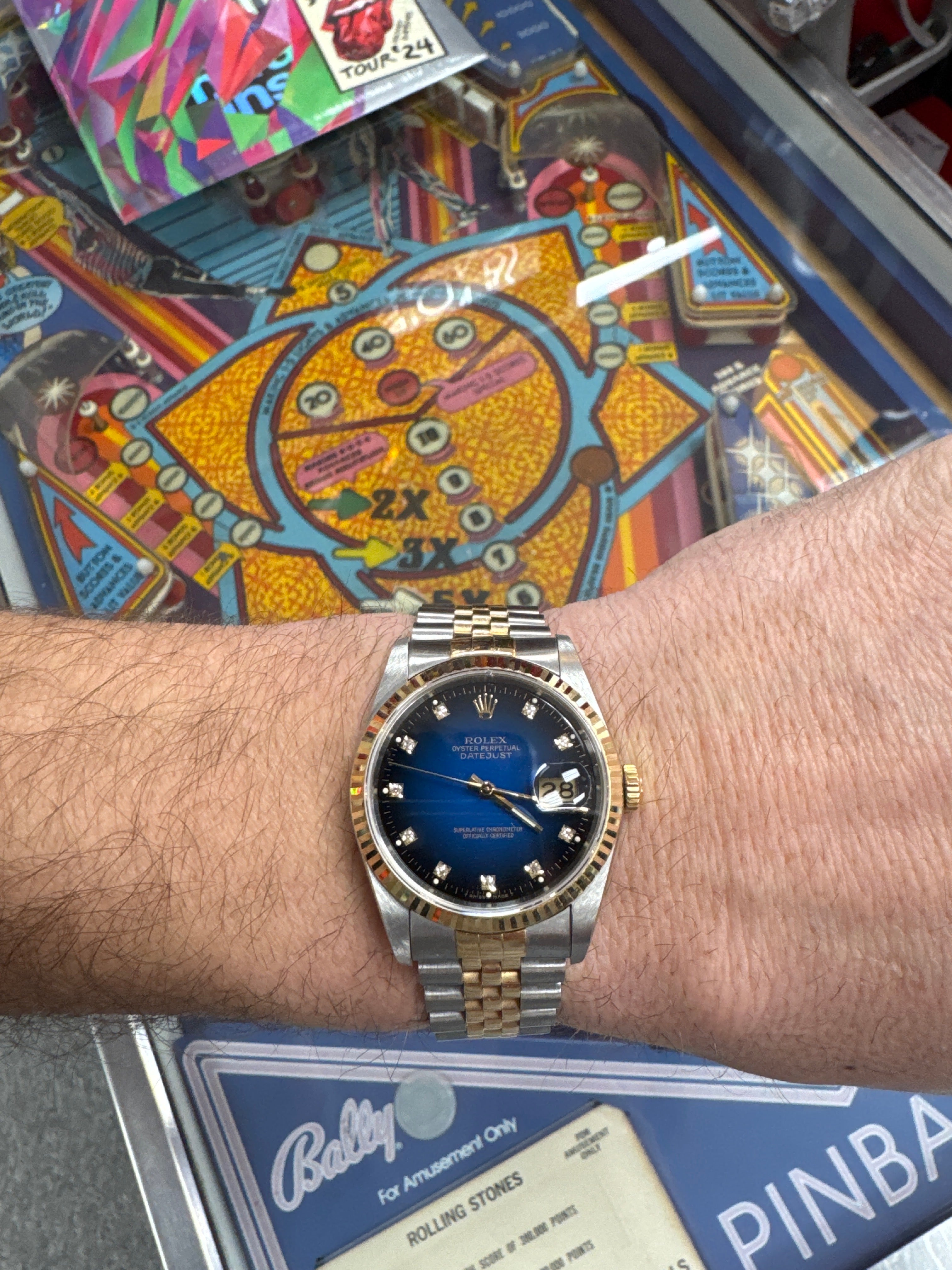 36mm Rolex Datejust 16233 Blue Dial (1989)