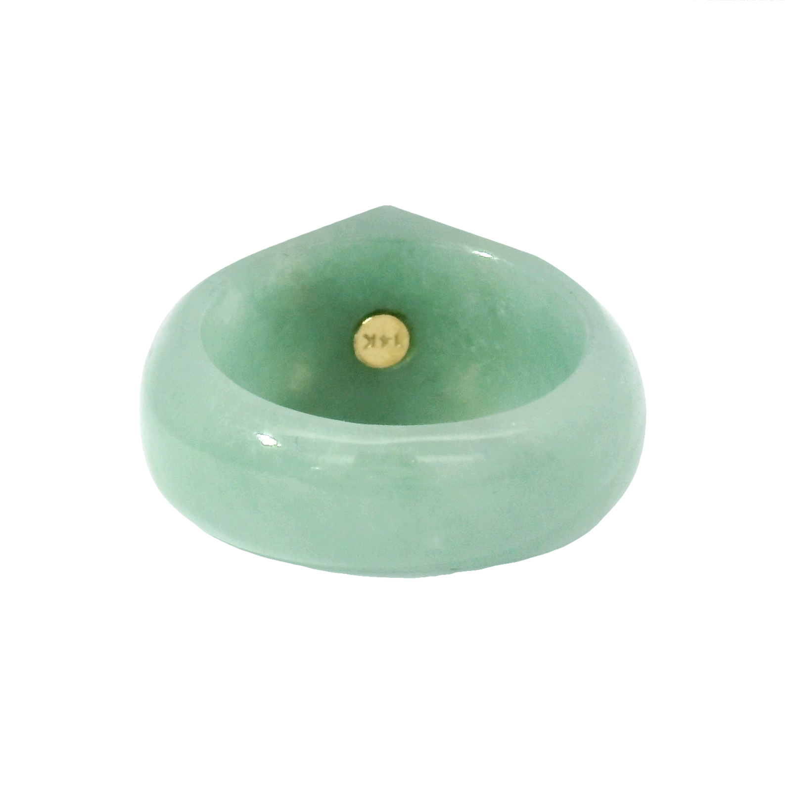 Jade Ring with 14K Yellow Gold & Gemstone Accents