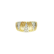 Natural Diamond Fashion Ring in 14K Yellow Gold Sz 8.5