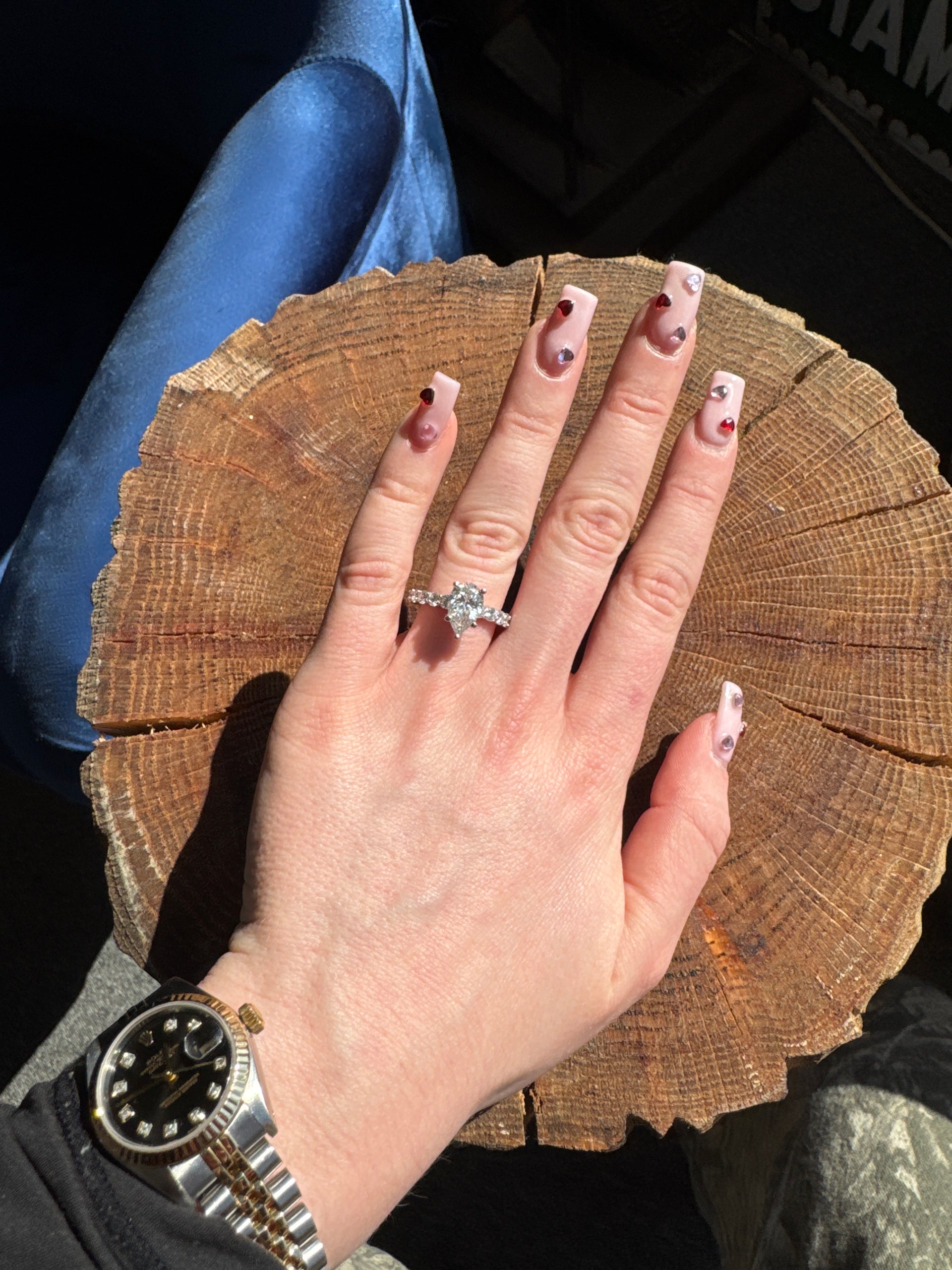 2.01ct. E VS1 Lab Grown Pear Shape Diamond Engagement Ring