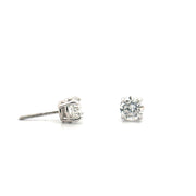 1.5cttw. Natural Diamond Studs in 14K White Gold