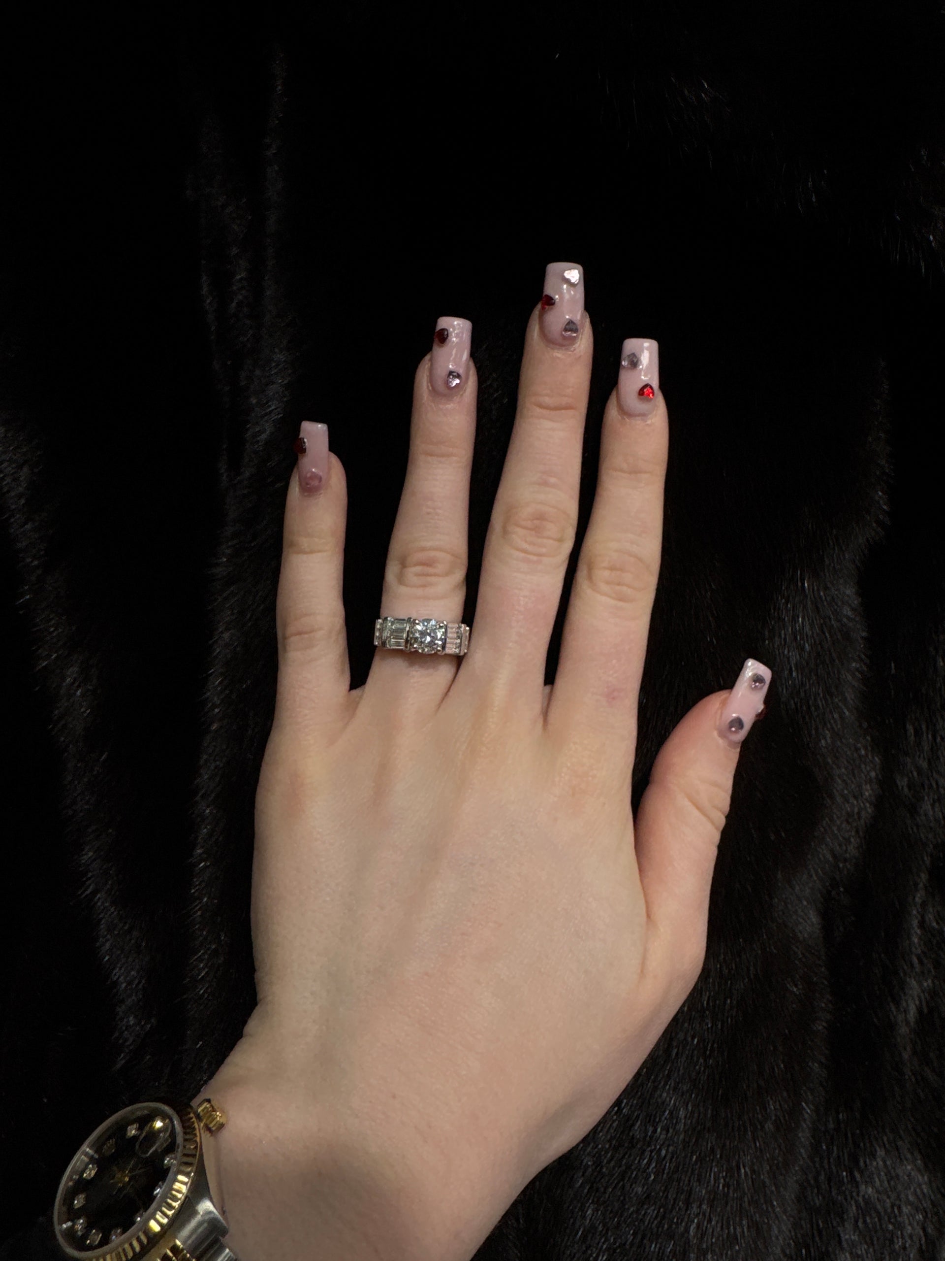 1.52ct. F VS Lab Grown Round Diamond in Custom 14k White Gold Mounting