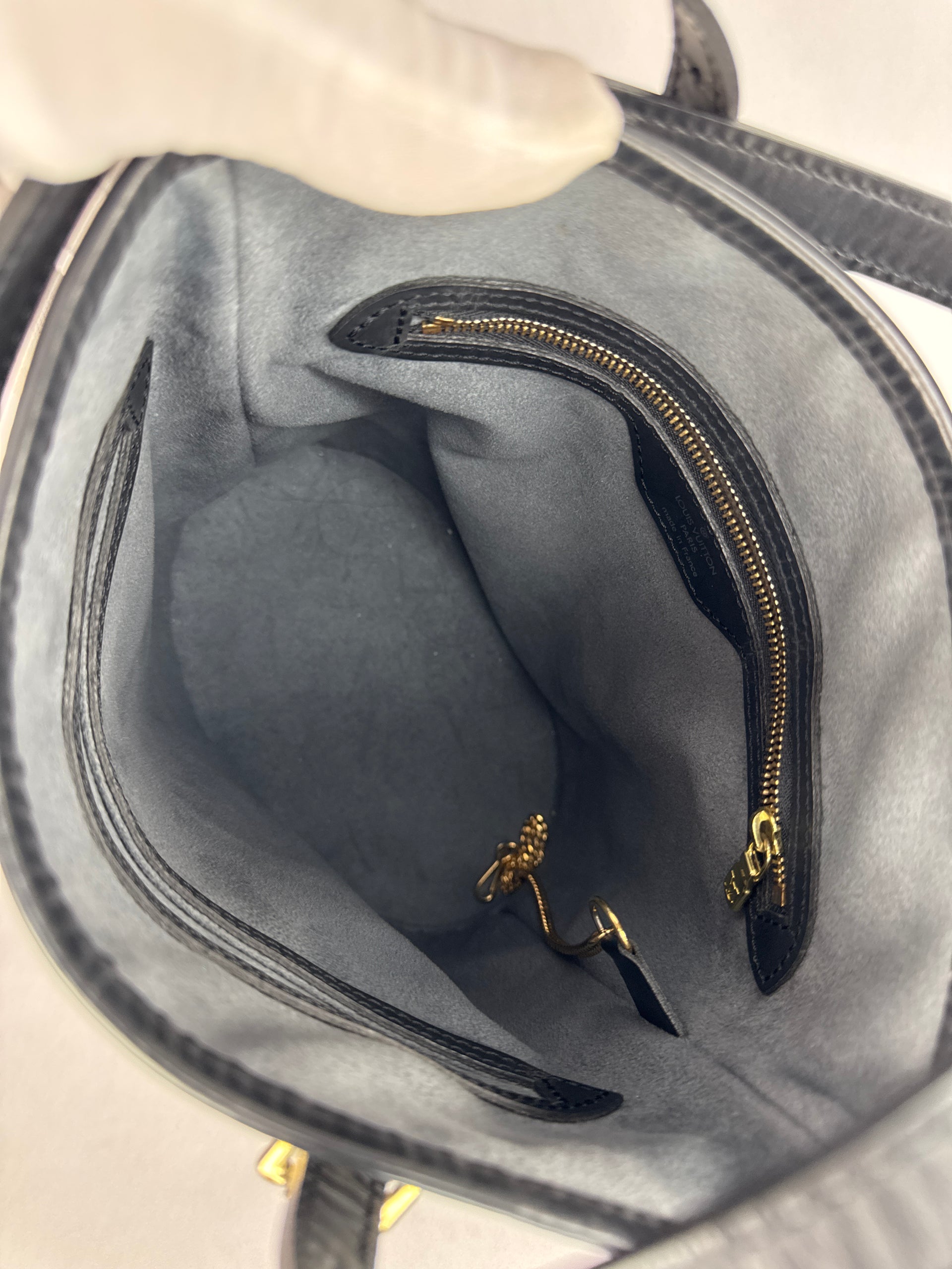 Louis Vuitton Black Epi Leather Bucket Bag