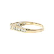 Natural Round Diamond Engagement Ring Set in 14K Yellow Gold Ornate Mounting Sz 6