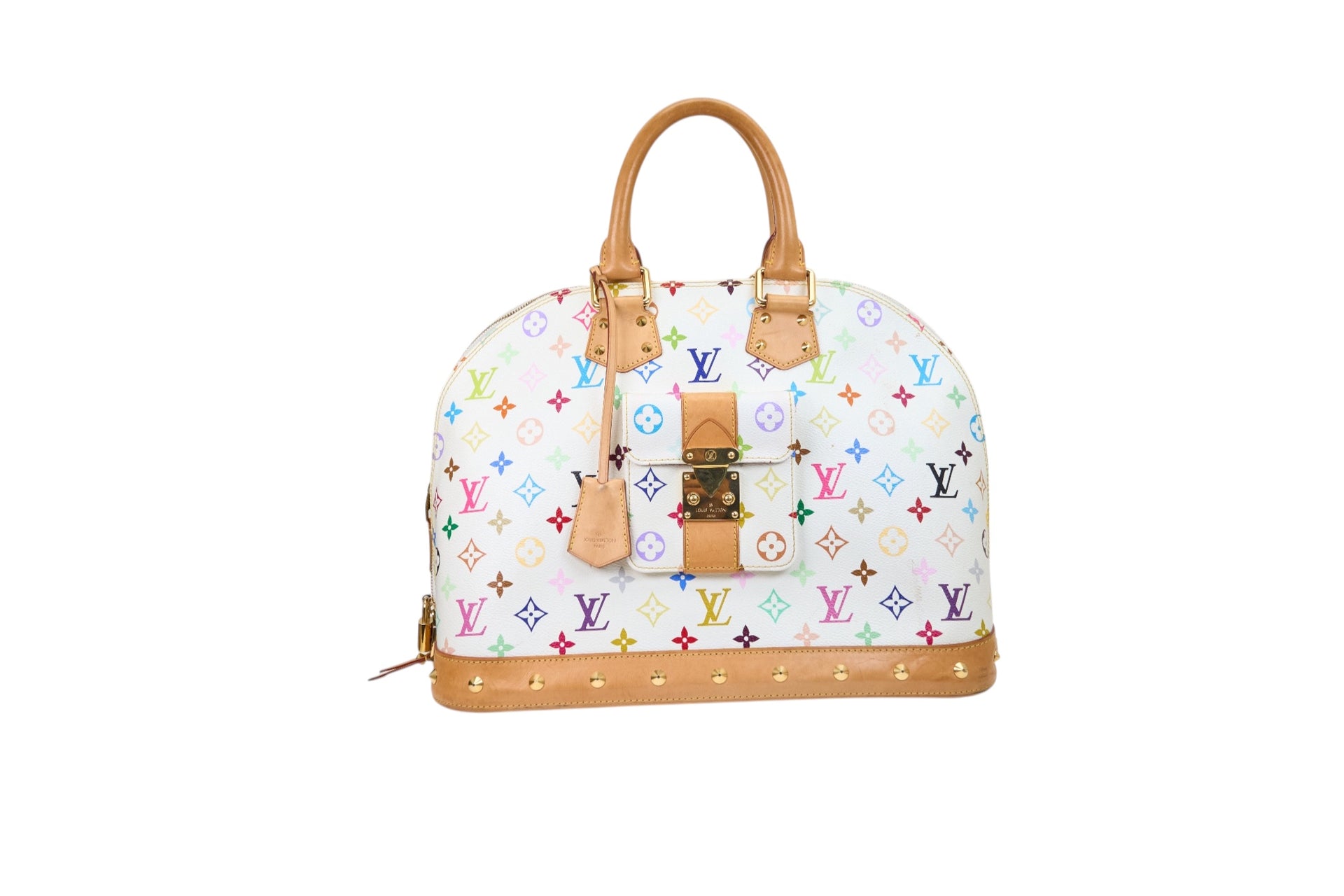 Louis Vuitton Alma GM Monogram Multicolore Blanc