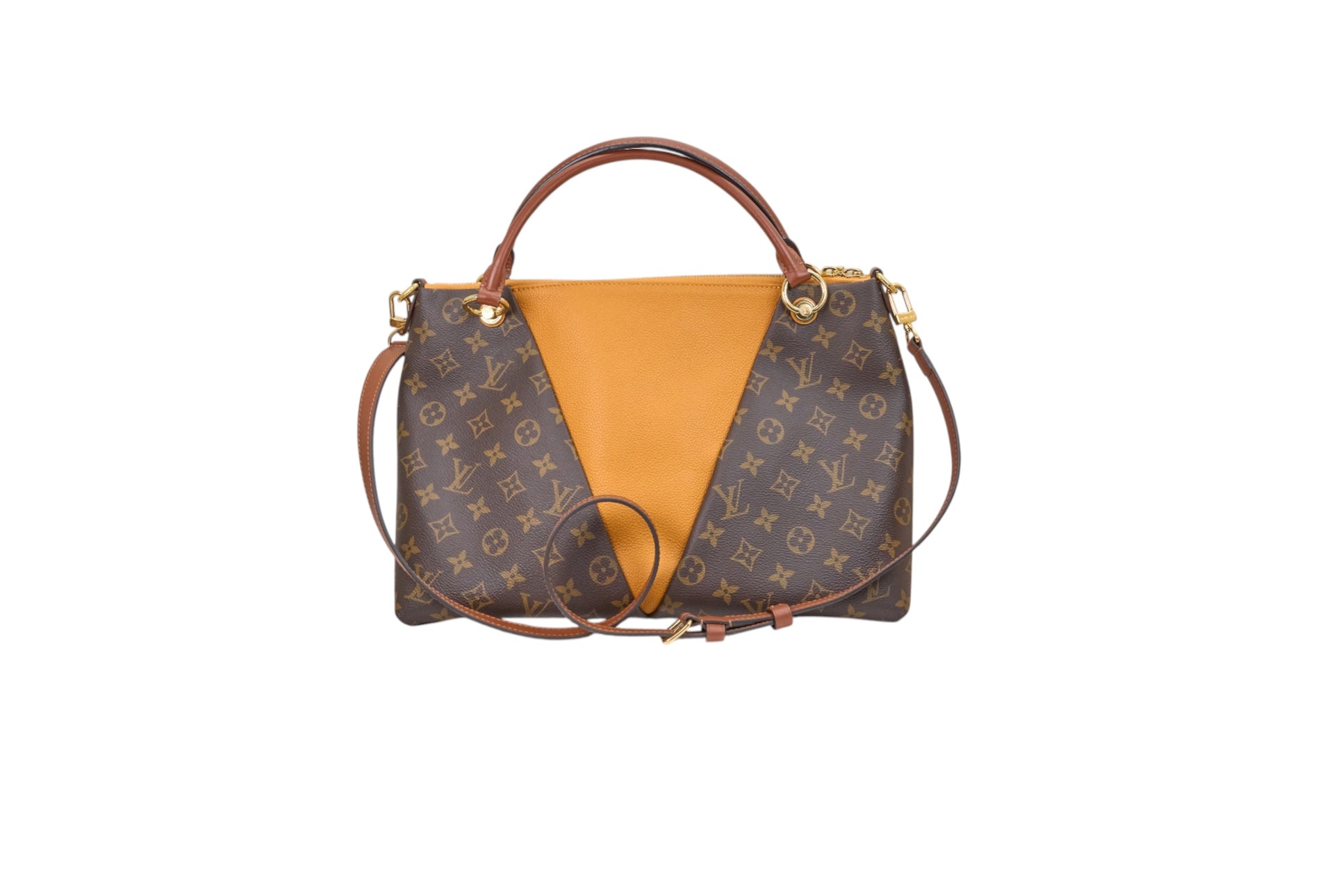 Louis Vuitton V Tote Monogram Safran
