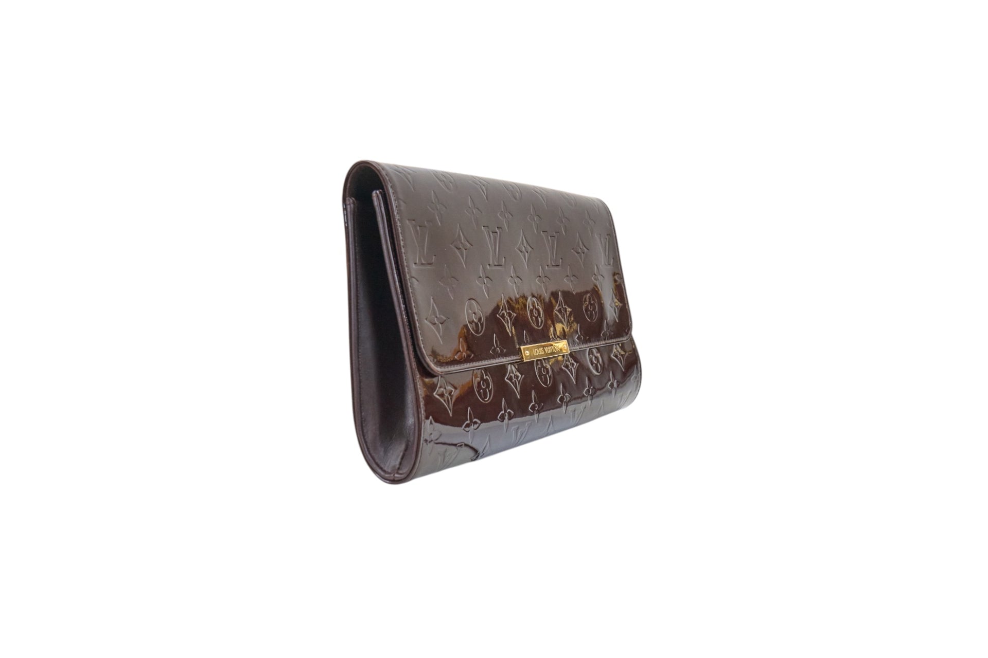 Louis Vuitton Robertson Clutch Monogram Vernis Amarante