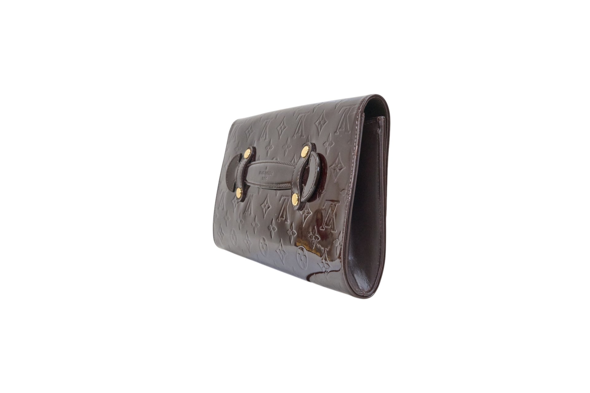 Louis Vuitton Robertson Clutch Monogram Vernis Amarante