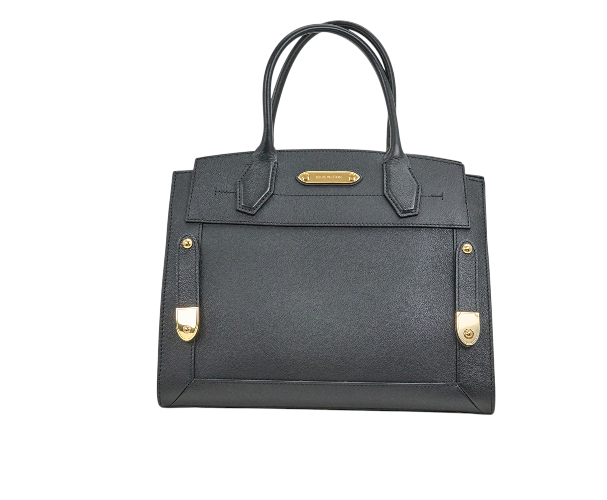 Louis Vuitton Steamer MM NM Calf Leather Black