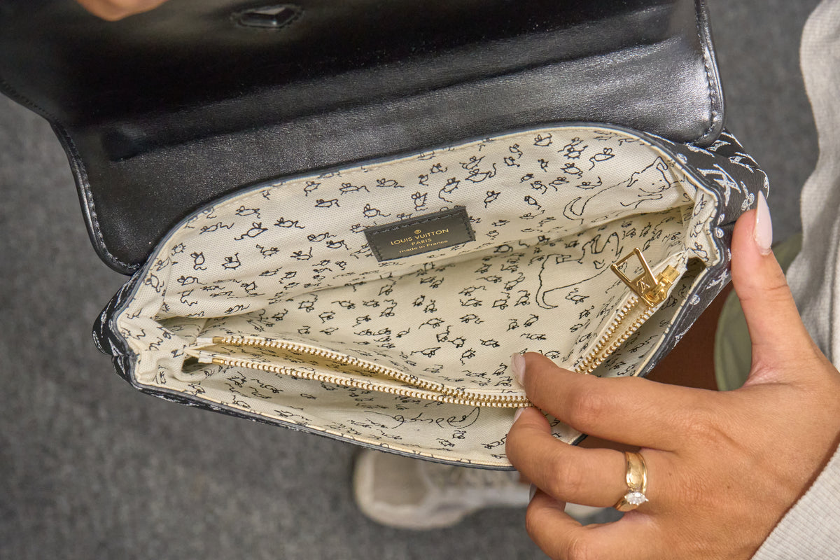 Louis Vuitton Chain Pochette Catogram Orange Cat
