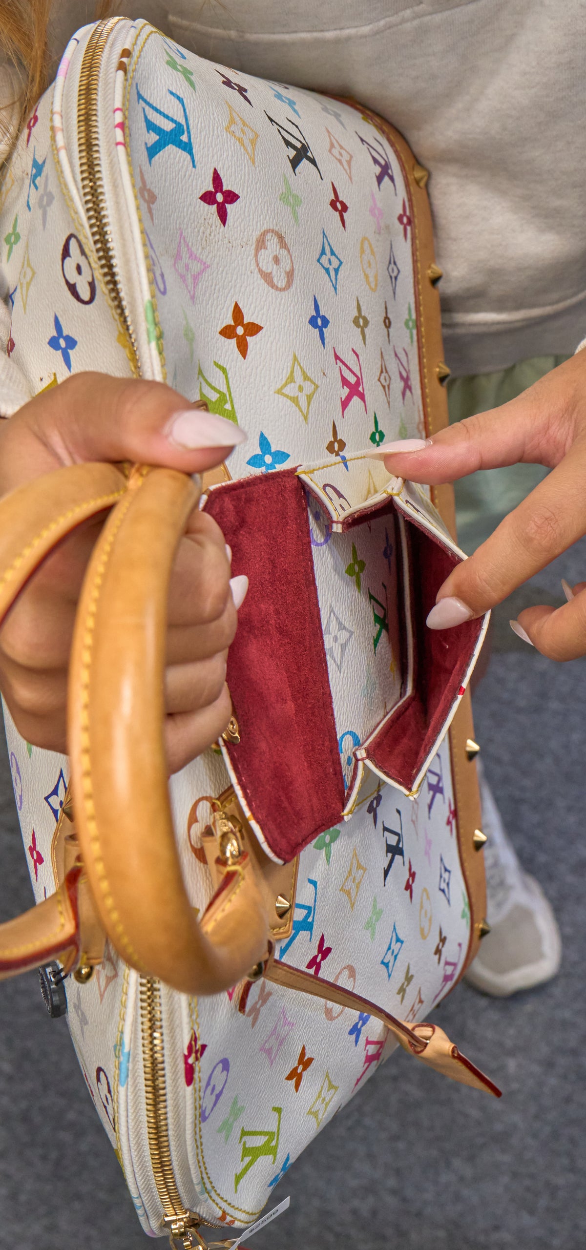 Louis Vuitton Alma GM Monogram Multicolore Blanc