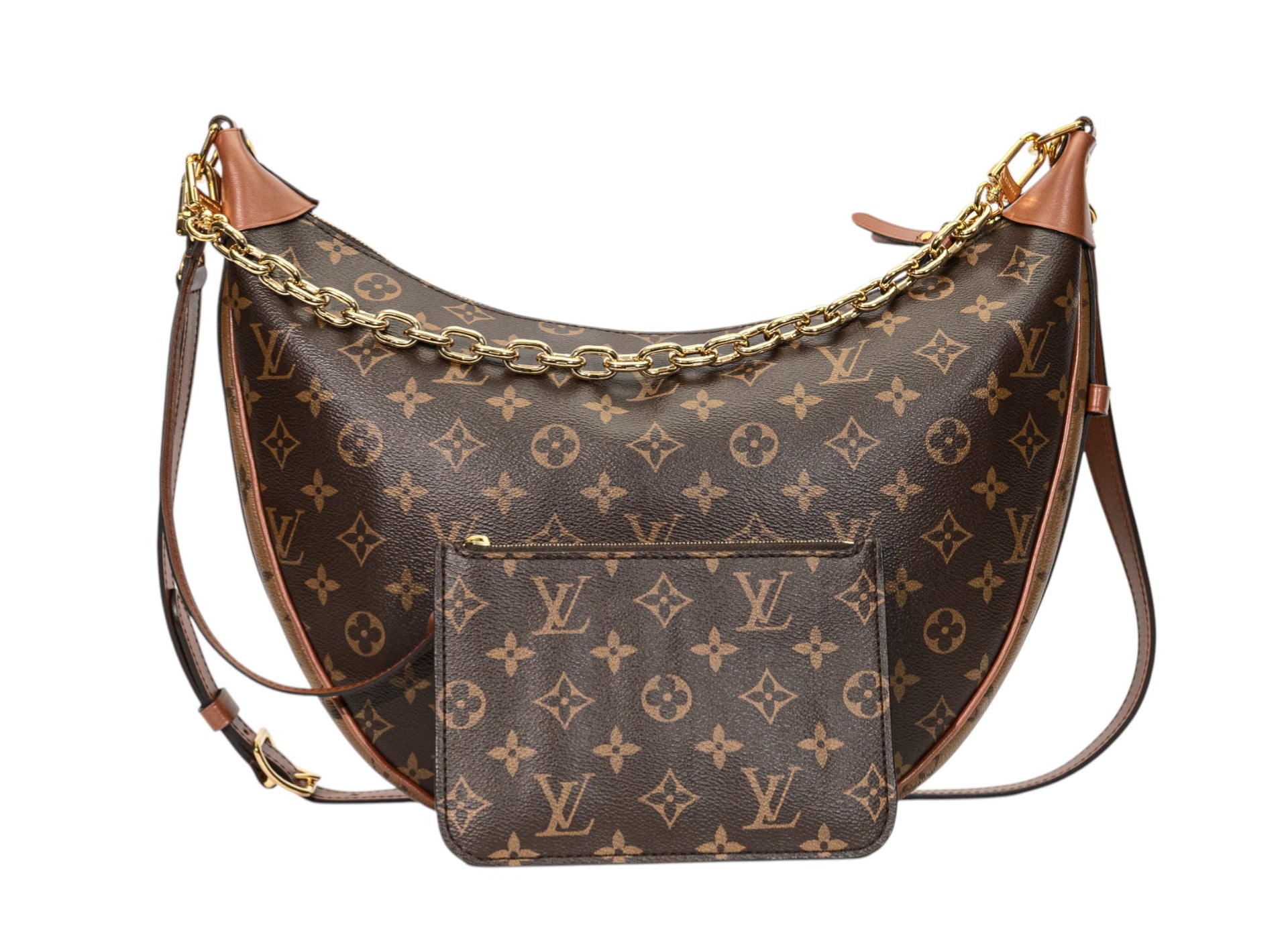 Louis Vuitton Loop Hobo Monogram / Monogram Reverse with Pouch