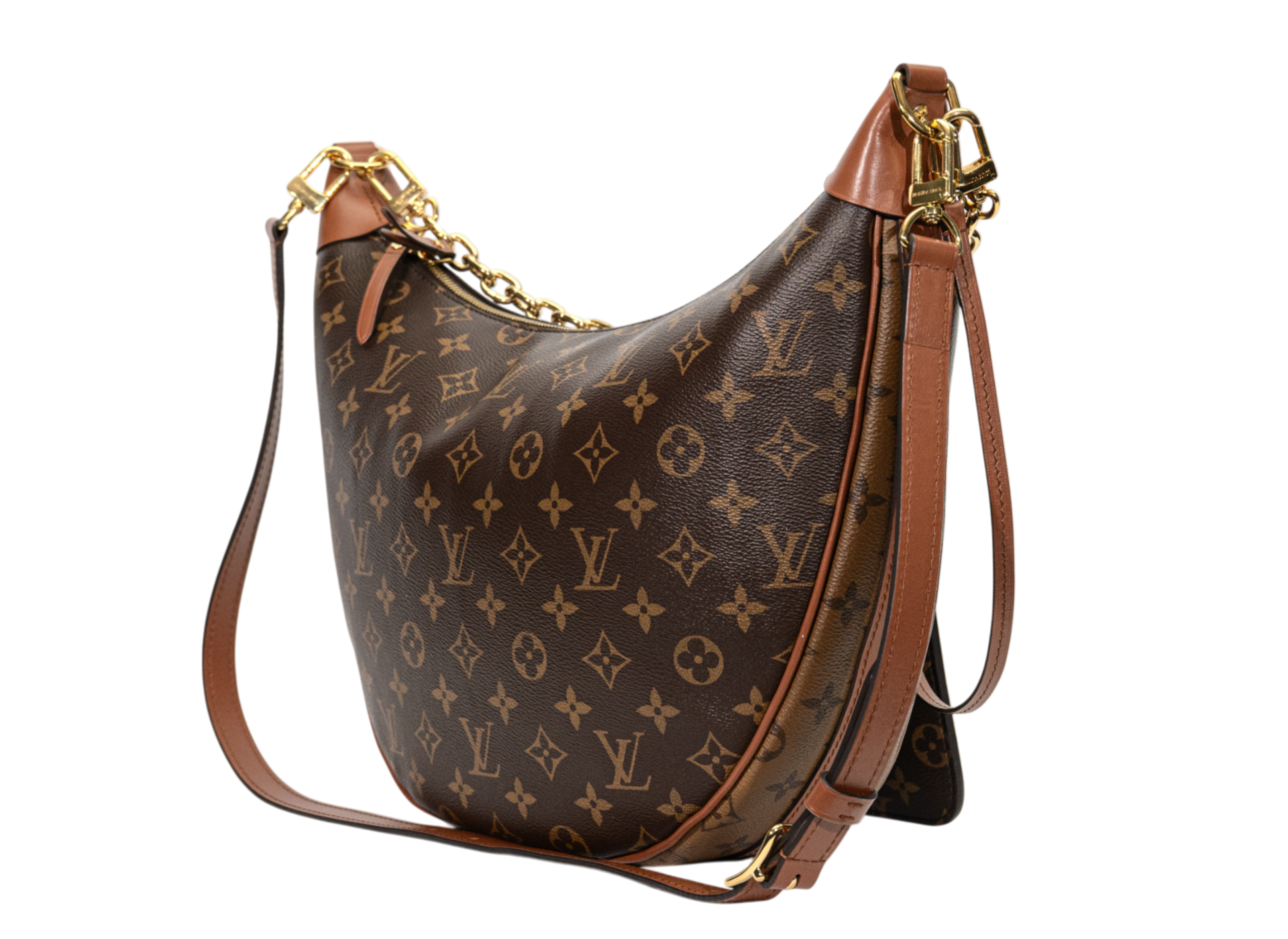 Louis Vuitton Loop Hobo Monogram / Monogram Reverse with Pouch