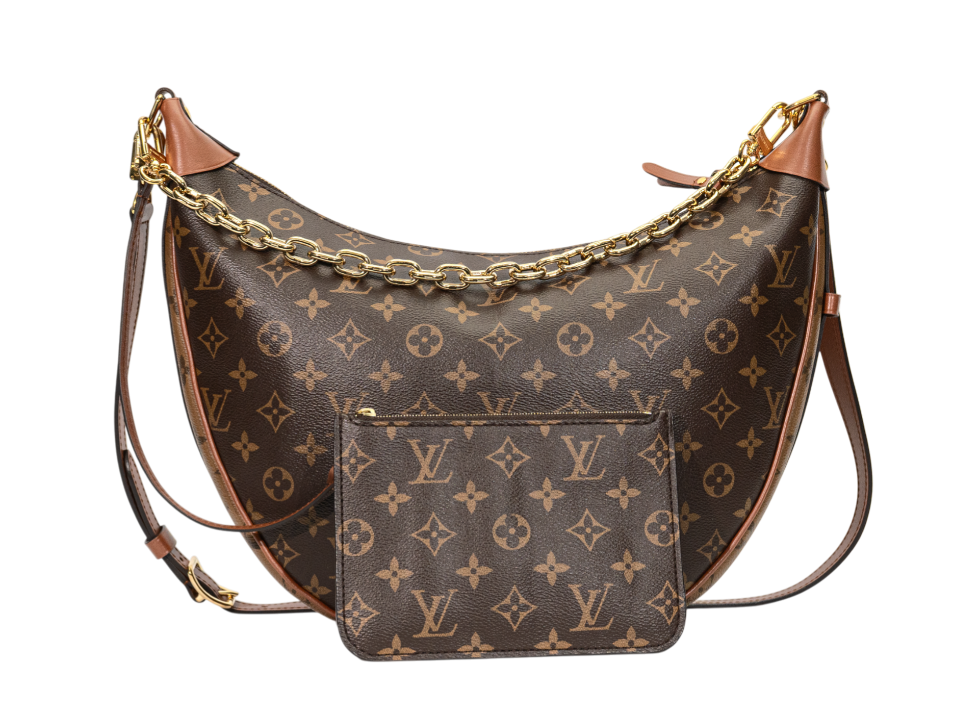 Louis Vuitton Loop Hobo Monogram / Monogram Reverse with Pouch