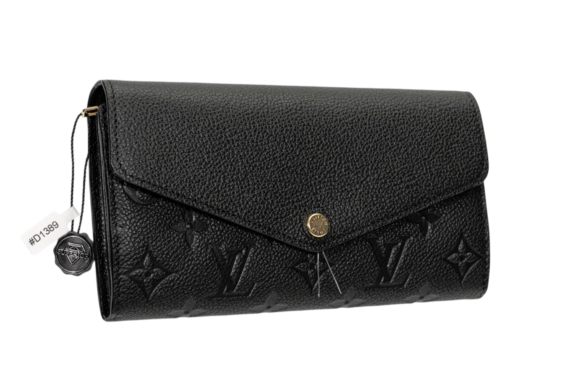 Louis Vuitton Sarah Wallet Monogram Empreinte Noir