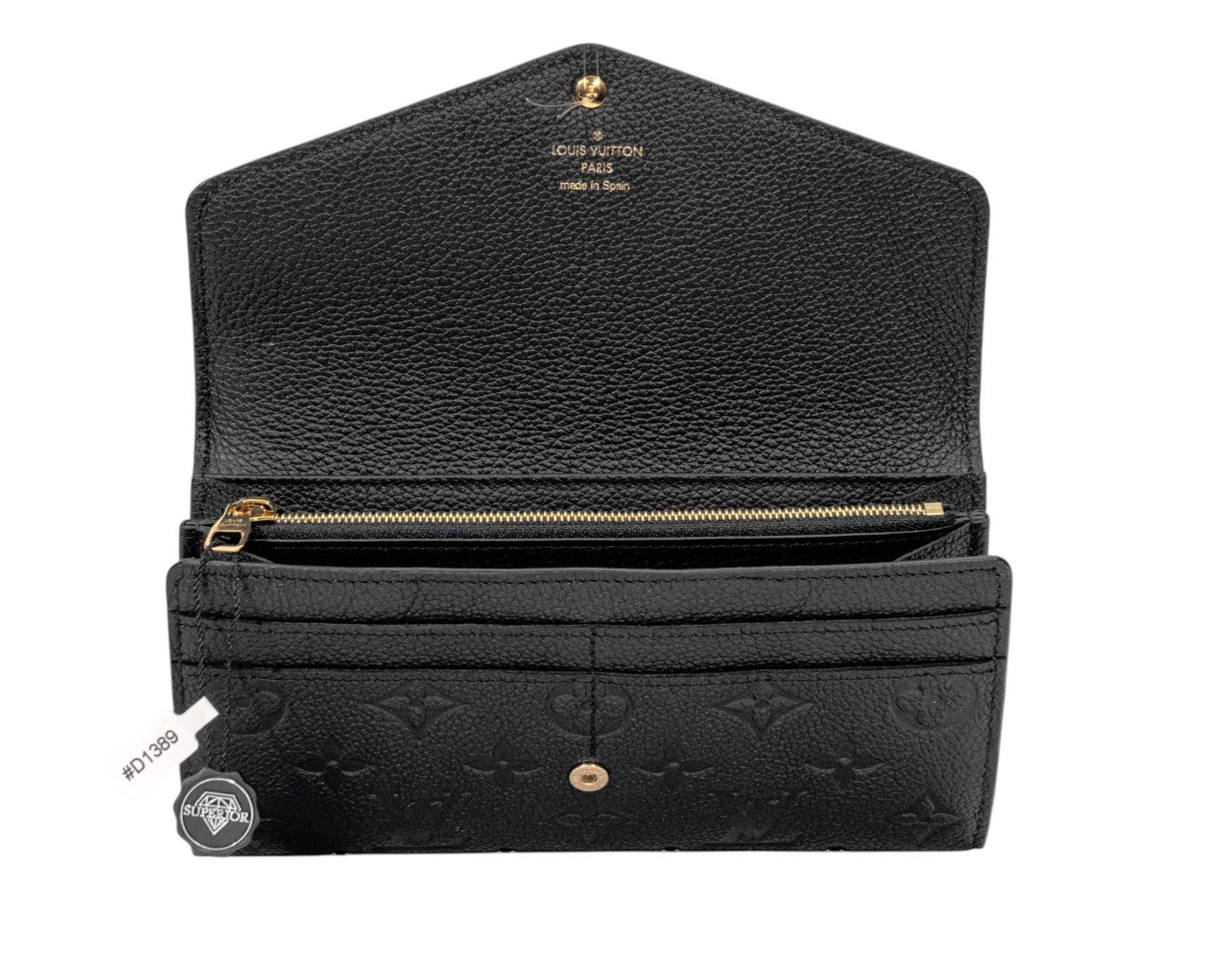Louis Vuitton Sarah Wallet Monogram Empreinte Noir