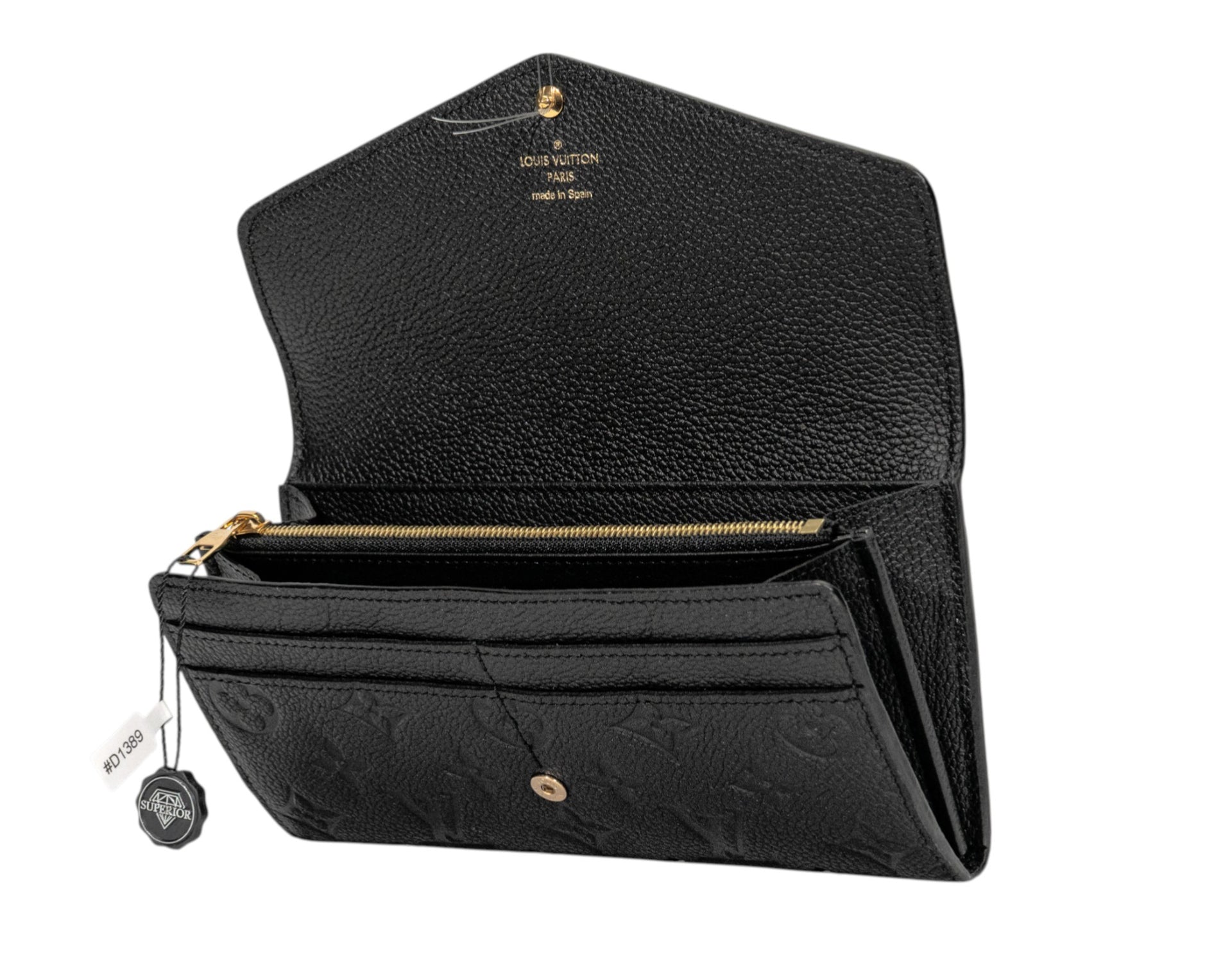 Louis Vuitton Sarah Wallet Monogram Empreinte Noir