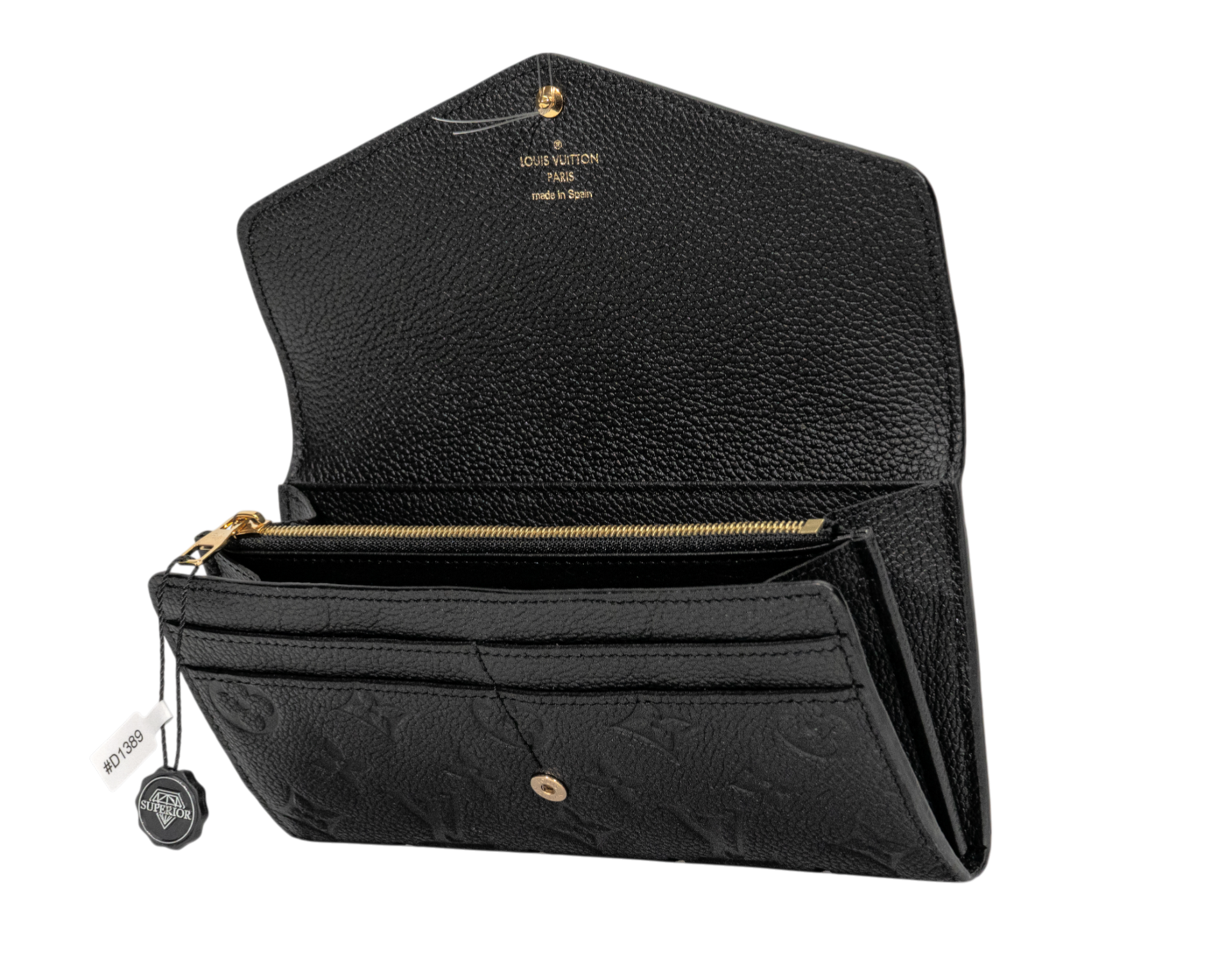 Louis Vuitton Sarah Wallet Monogram Empreinte Noir