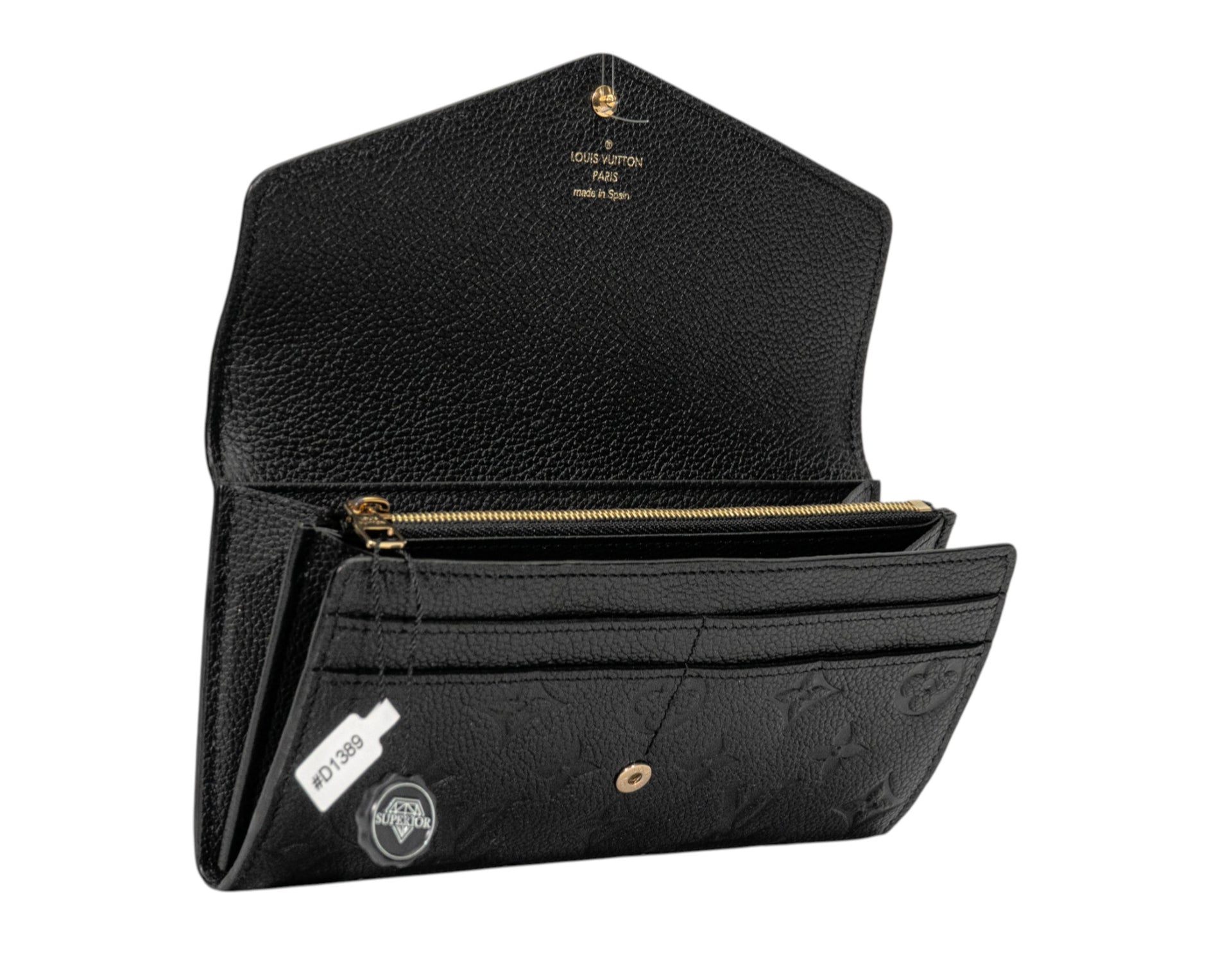 Louis Vuitton Sarah Wallet Monogram Empreinte Noir