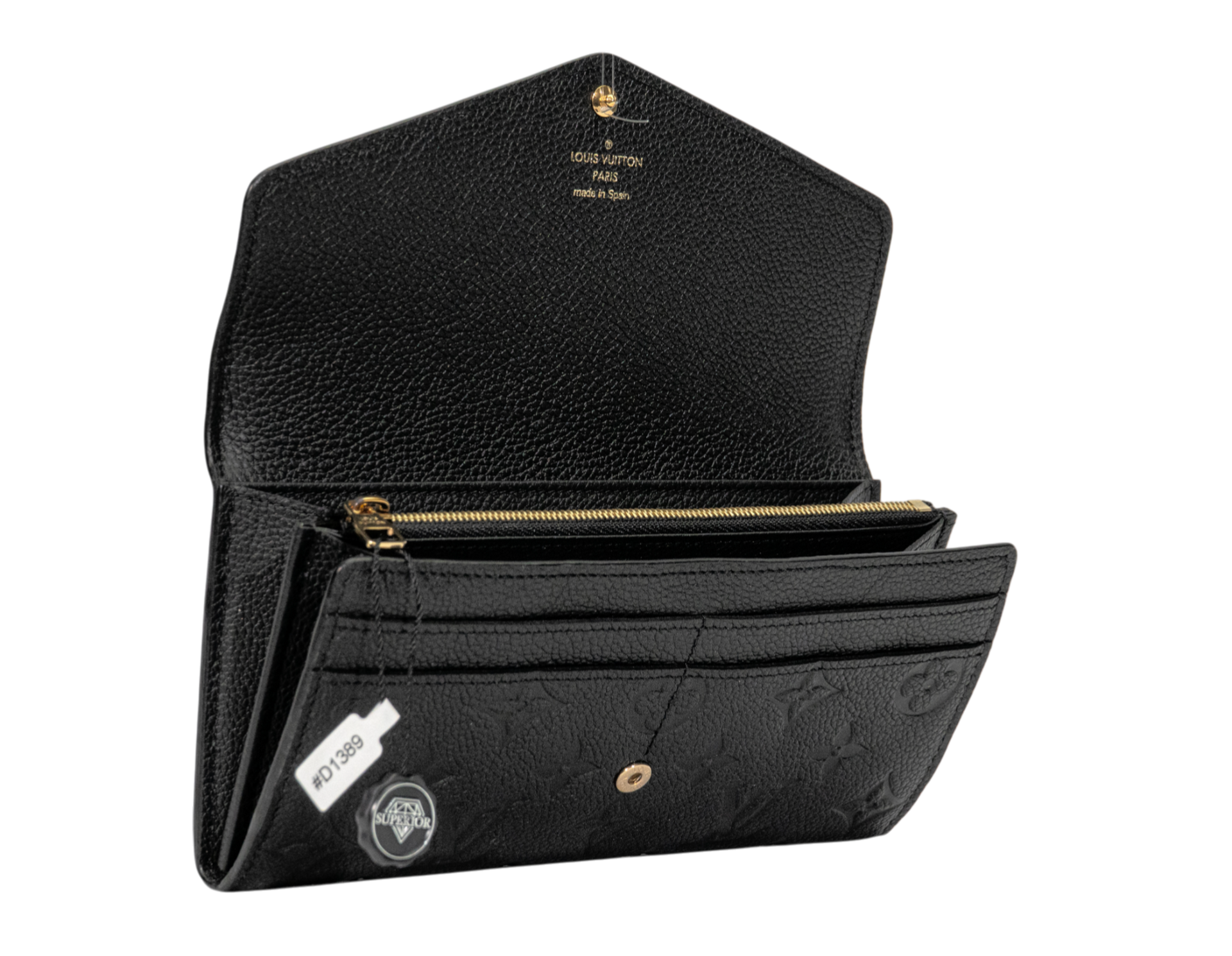 Louis Vuitton Sarah Wallet Monogram Empreinte Noir
