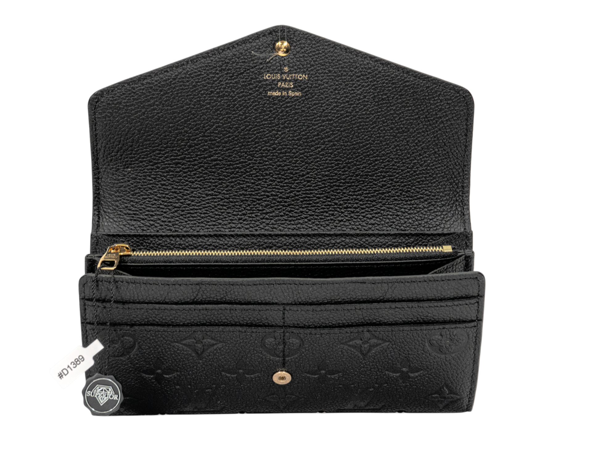 Louis Vuitton Sarah Wallet Monogram Empreinte Noir