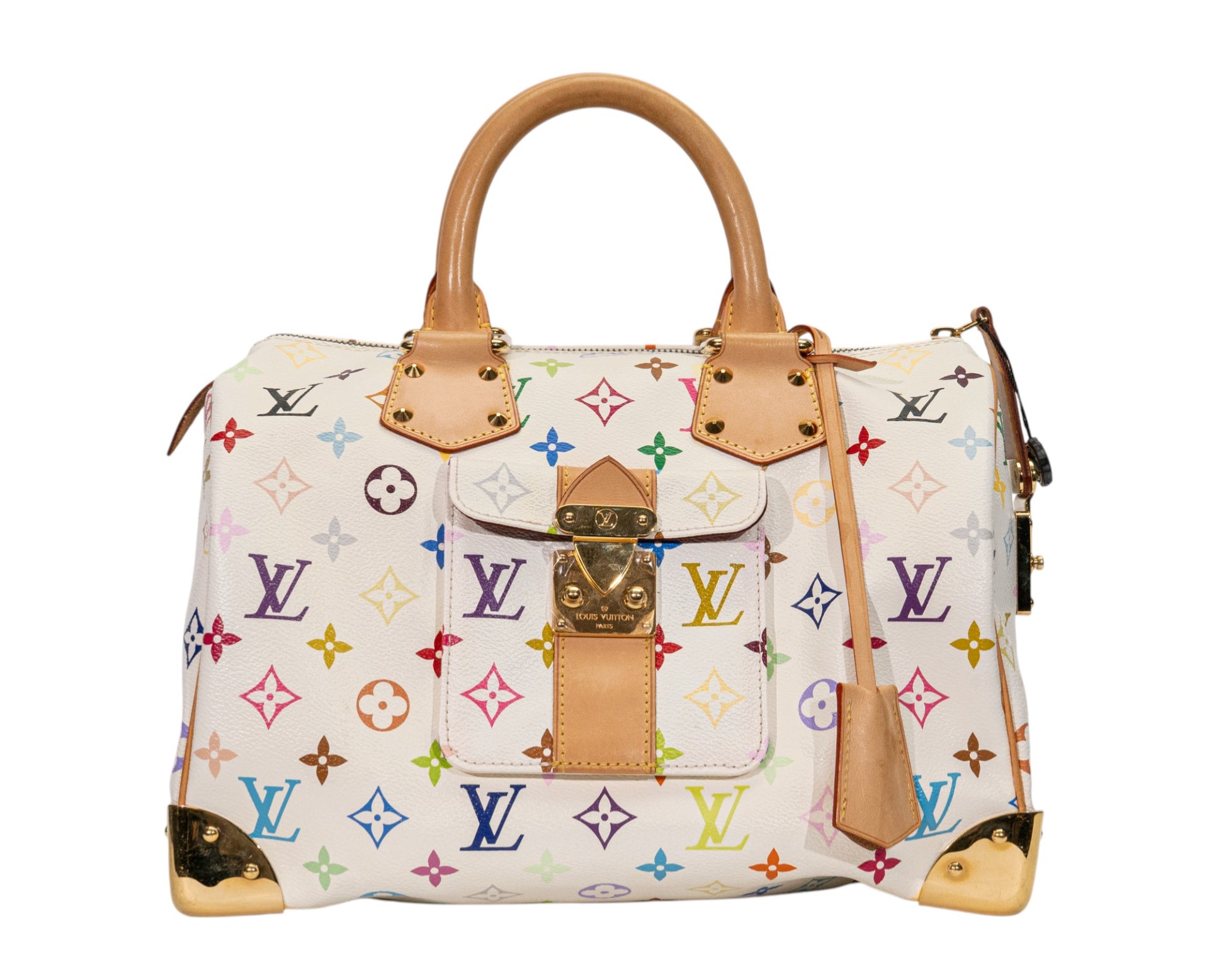 Louis Vuitton Speedy 30 Monogram Multicolore Blanc