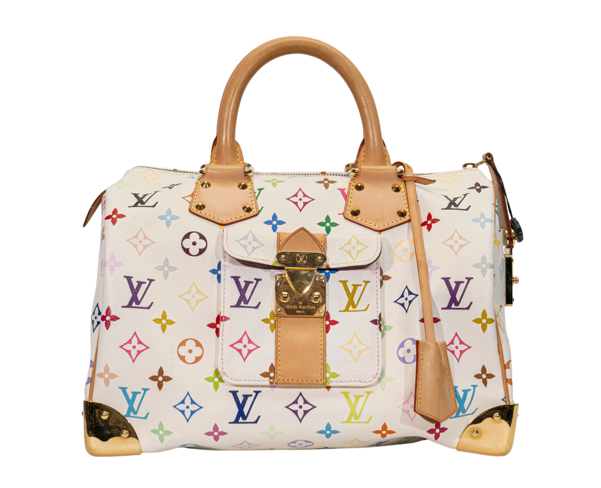 Louis Vuitton Speedy 30 Monogram Multicolore Blanc