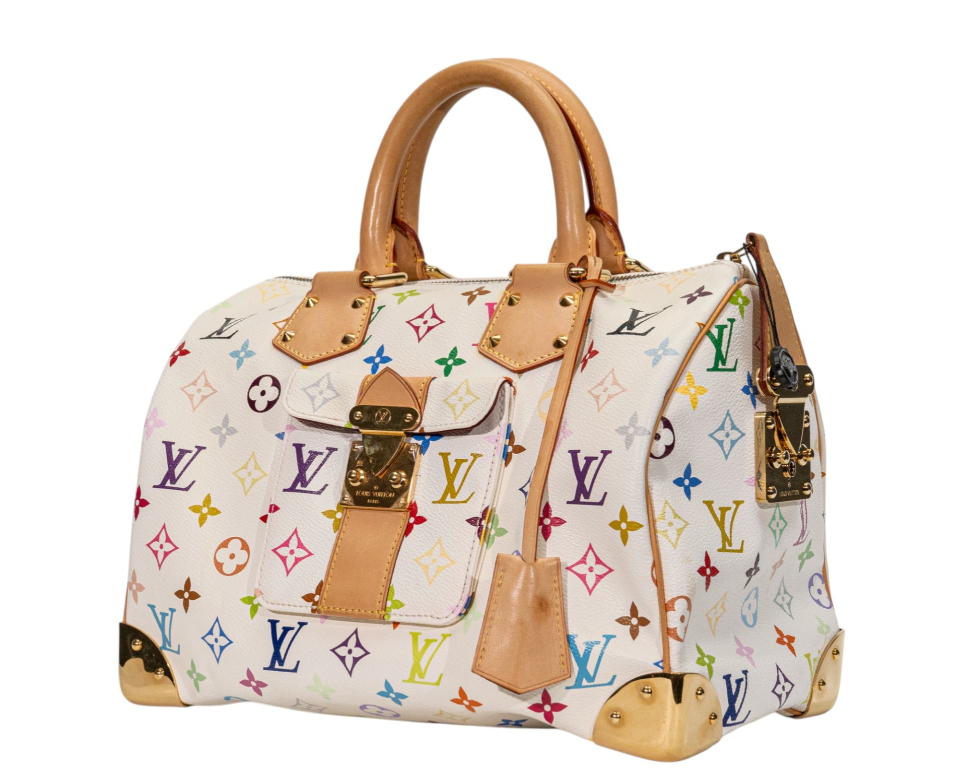 Louis Vuitton Speedy 30 Monogram Multicolore Blanc