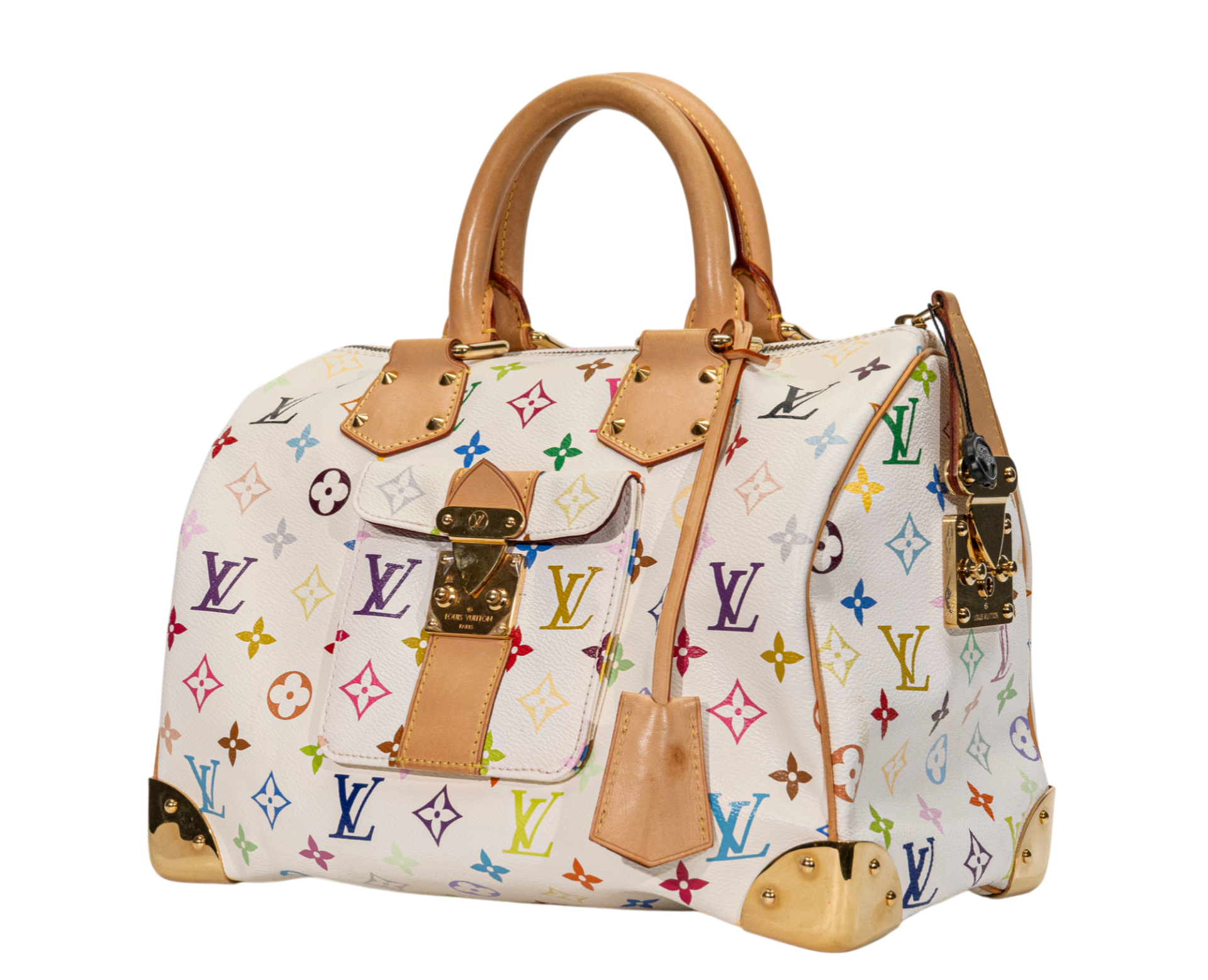Louis Vuitton Speedy 30 Monogram Multicolore Blanc